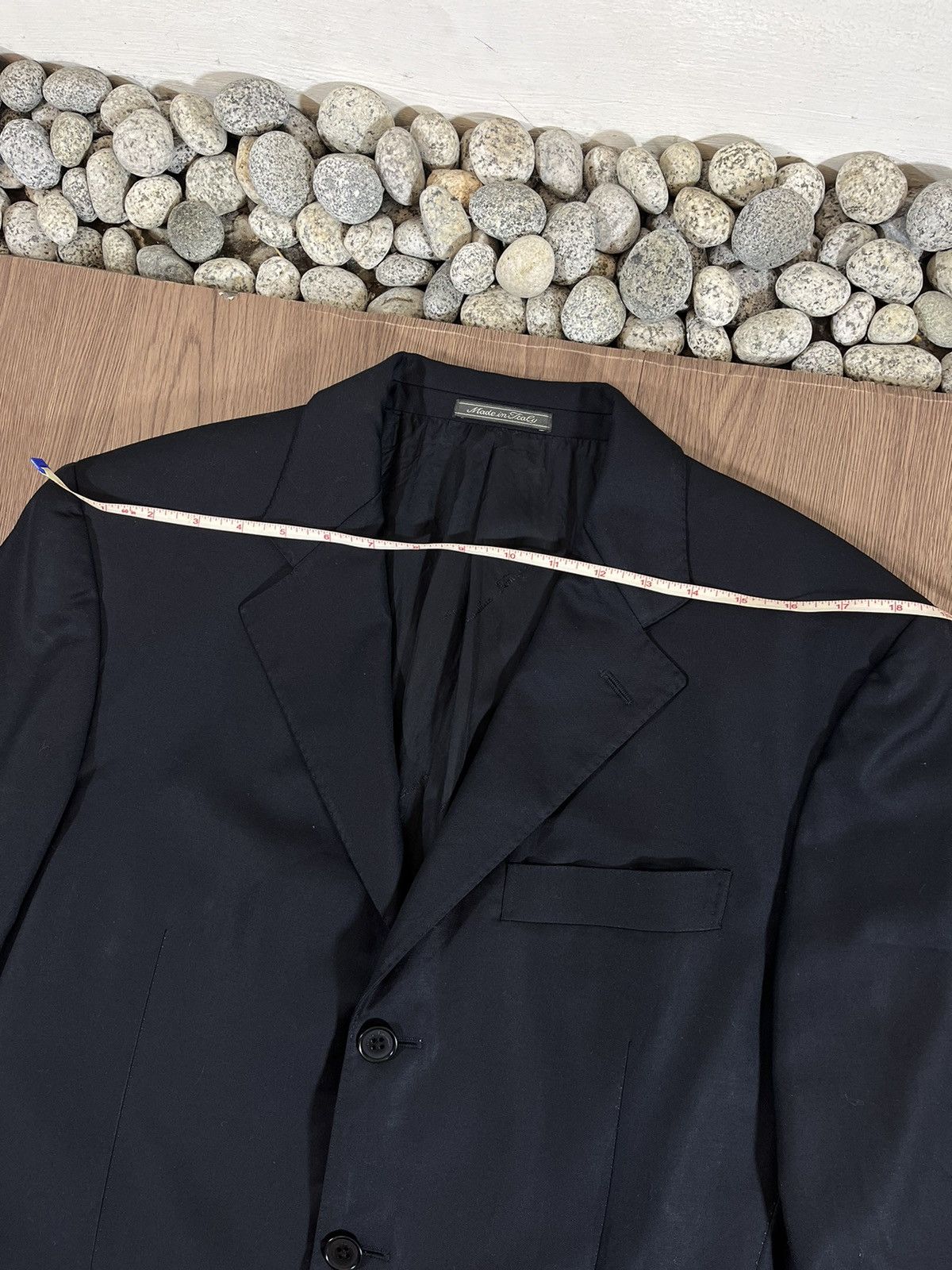 Salvatore Ferragamo Salvatore Ferragamo Midnight Black Tailored Blazer Size 50L - 15 Thumbnail