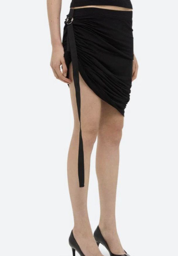 Helmut Lang Helmut Lang Wind Midi Skirt Black ( XS ) Size 26" / US 2 / IT 38 - 9 Thumbnail