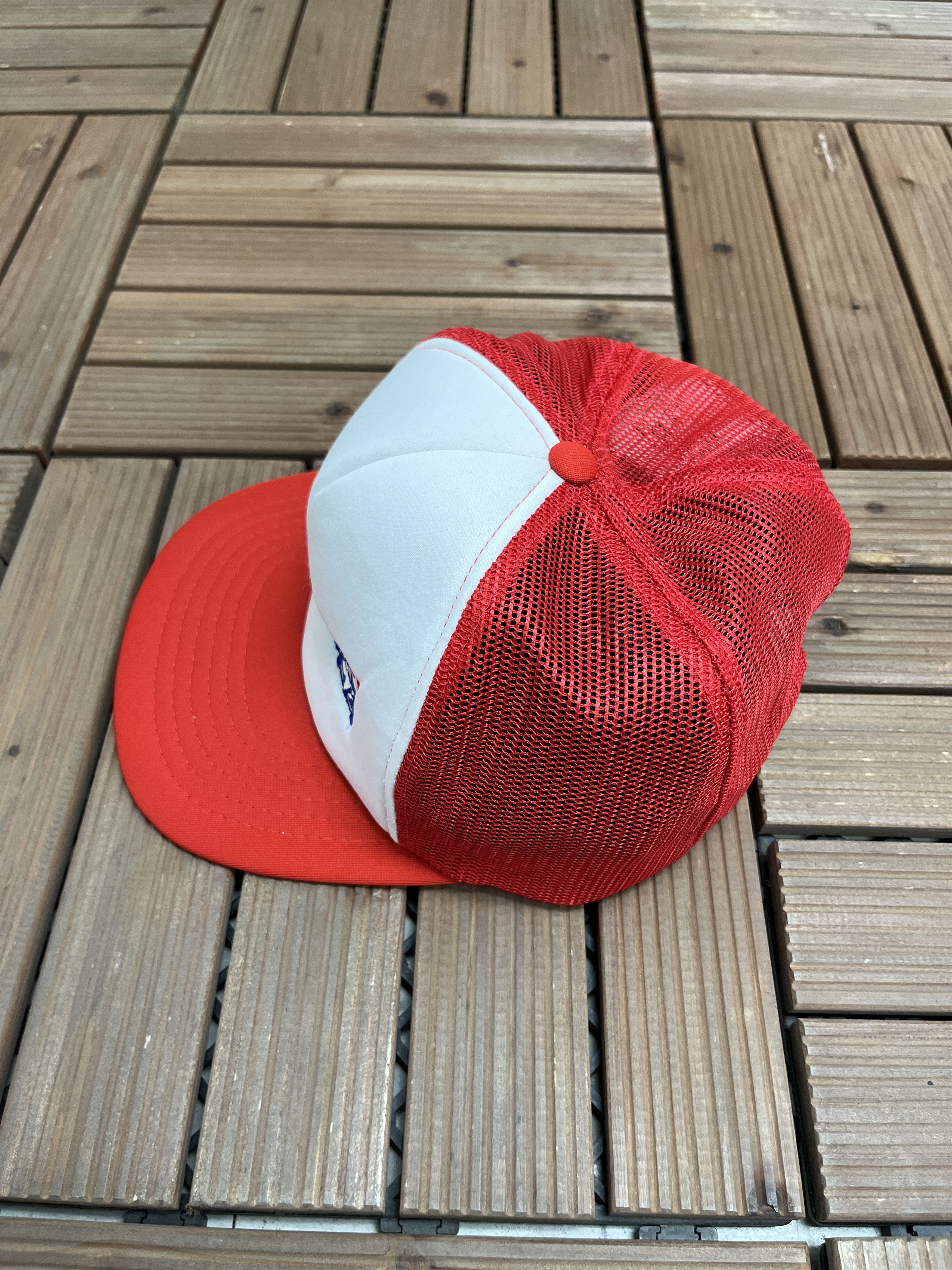 Vintage Molson Indy Embroidered Vintage White Trucker Hat Cap Size ONE SIZE - 4 Thumbnail