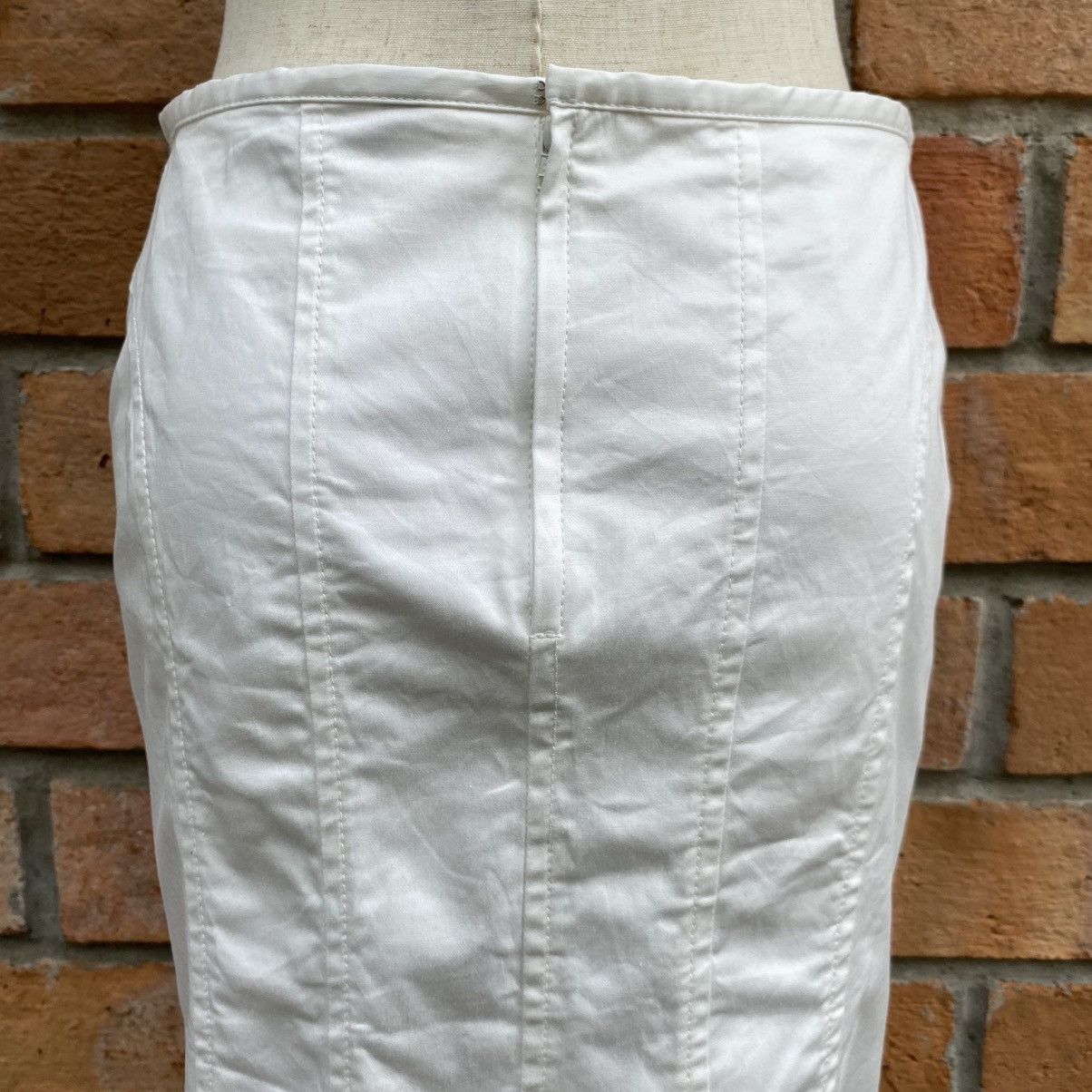 Designer BUONA GIORNATA White Flared Hem Skirt Size 27" / US 4 / IT 40 - 13 Thumbnail
