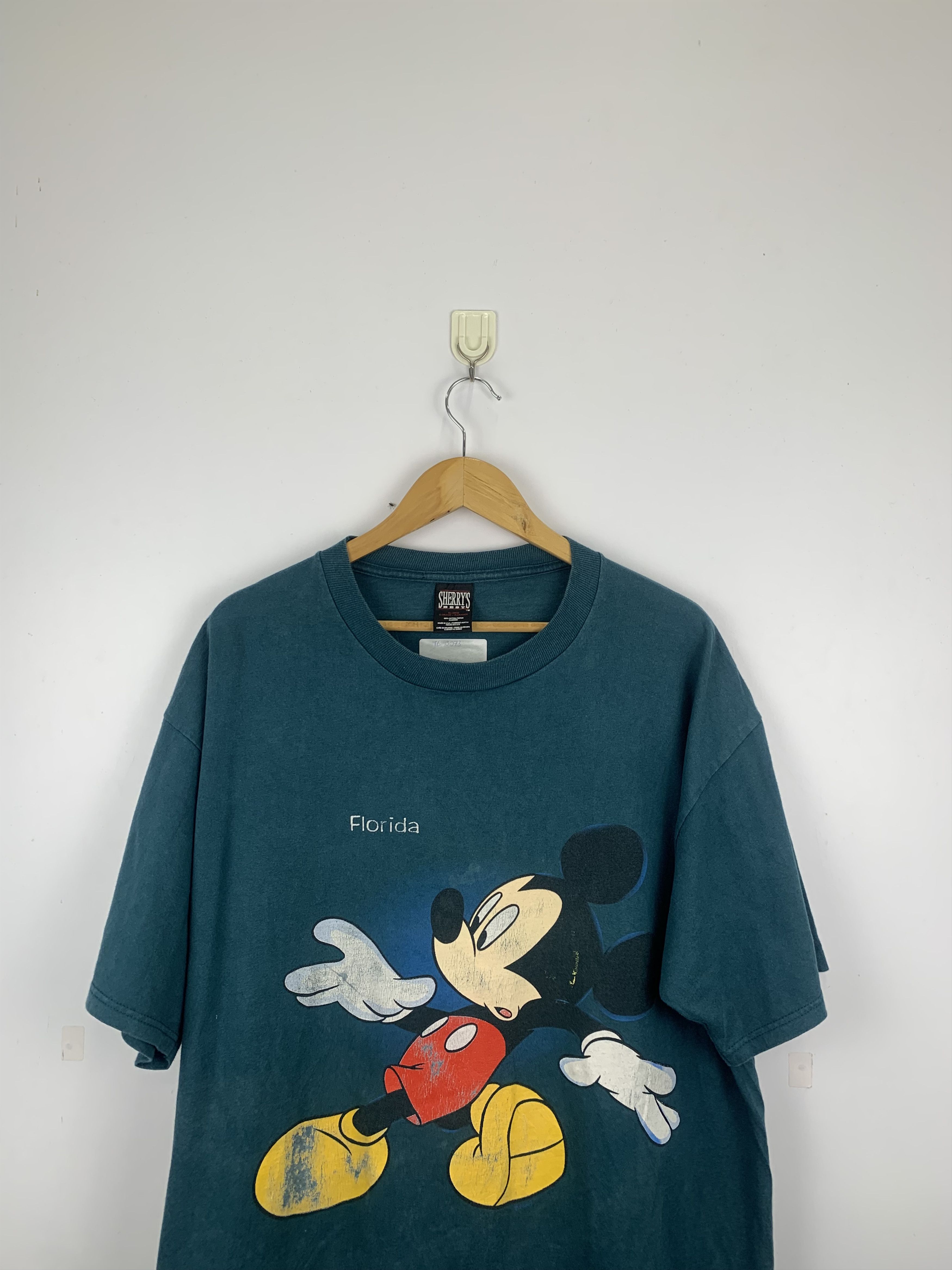 Mickey Mouse Vintage 90s Mickey Mouse Florida T Shirt TA0073 Size US XL / EU 56 / 4 - 2 Thumbnail