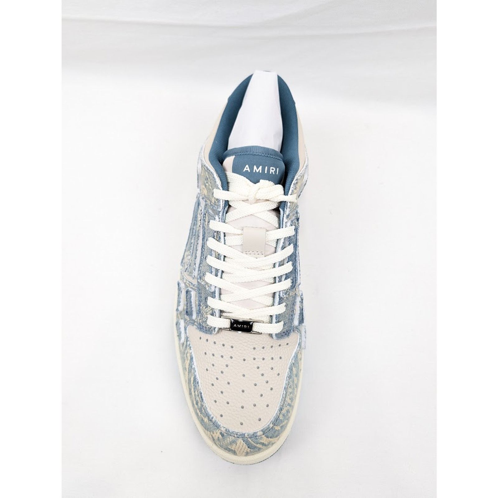 Amiri o1rshd1 Skelton Low-Top Sneakers in Natural/Denim Size US 11 / EU 44 - 8 Thumbnail