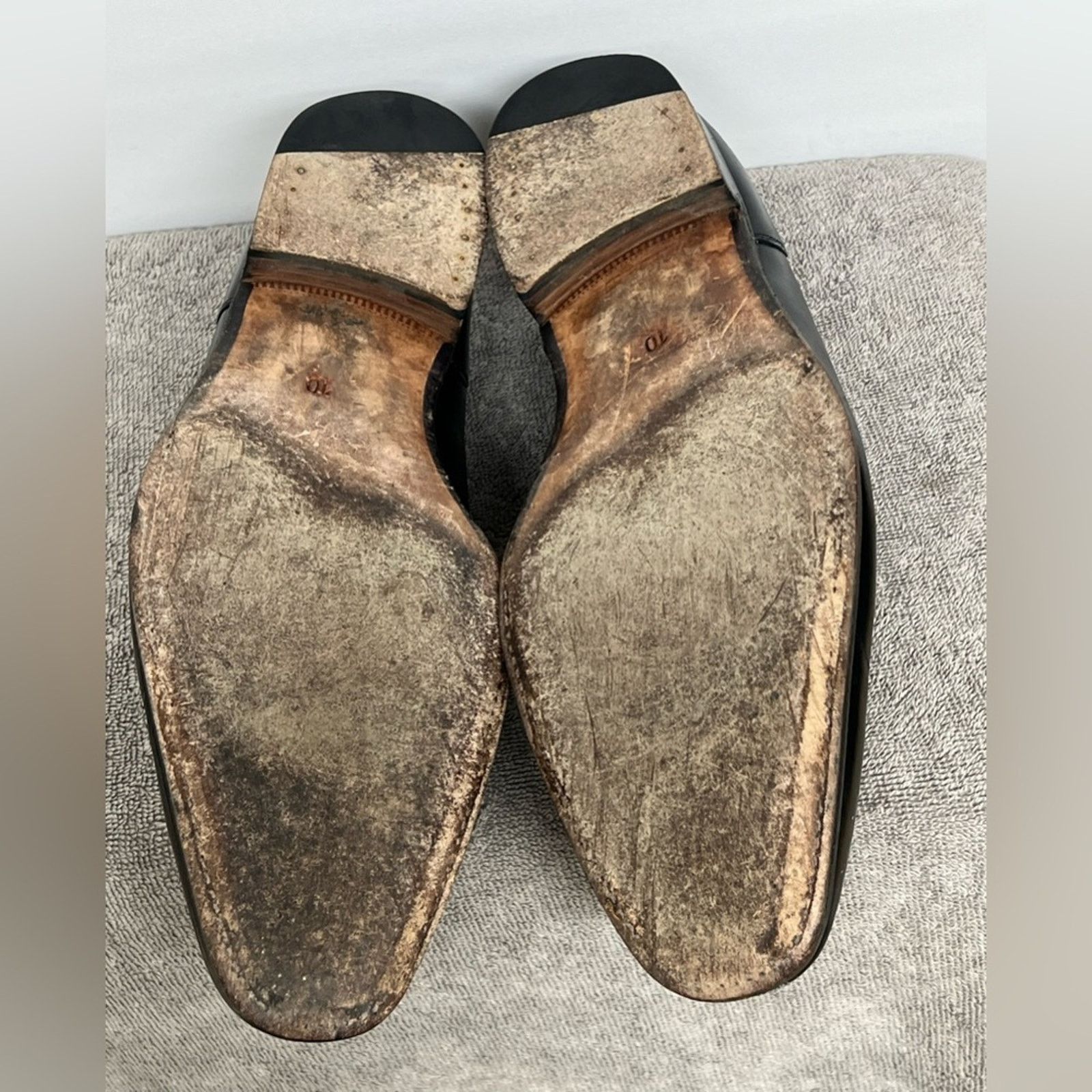 Meermin MEERMIN MENS Black Antique Calf Men’s Loafers 10 Goodyear Size US 10 / EU 43 - 11 Thumbnail