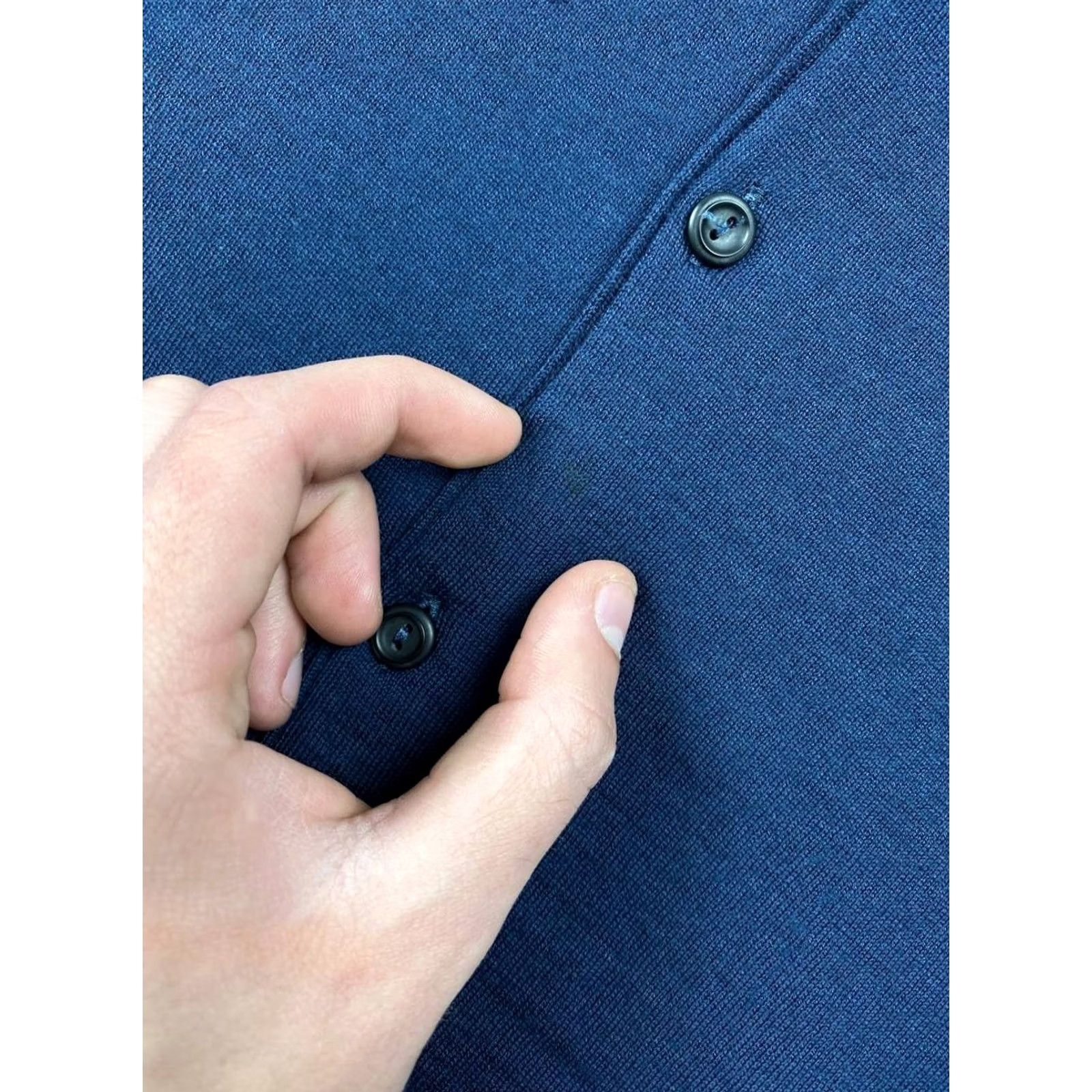 Boglioli Blue Boglioli Polo Long Sleeve Sweater Lana Wool Men Size M Regular Slim Pullover Knitted Knit Buttoned Casual Winter Fall Spring Cardigan? Size US M / EU 48-50 / 2 - 2 Thumbnail