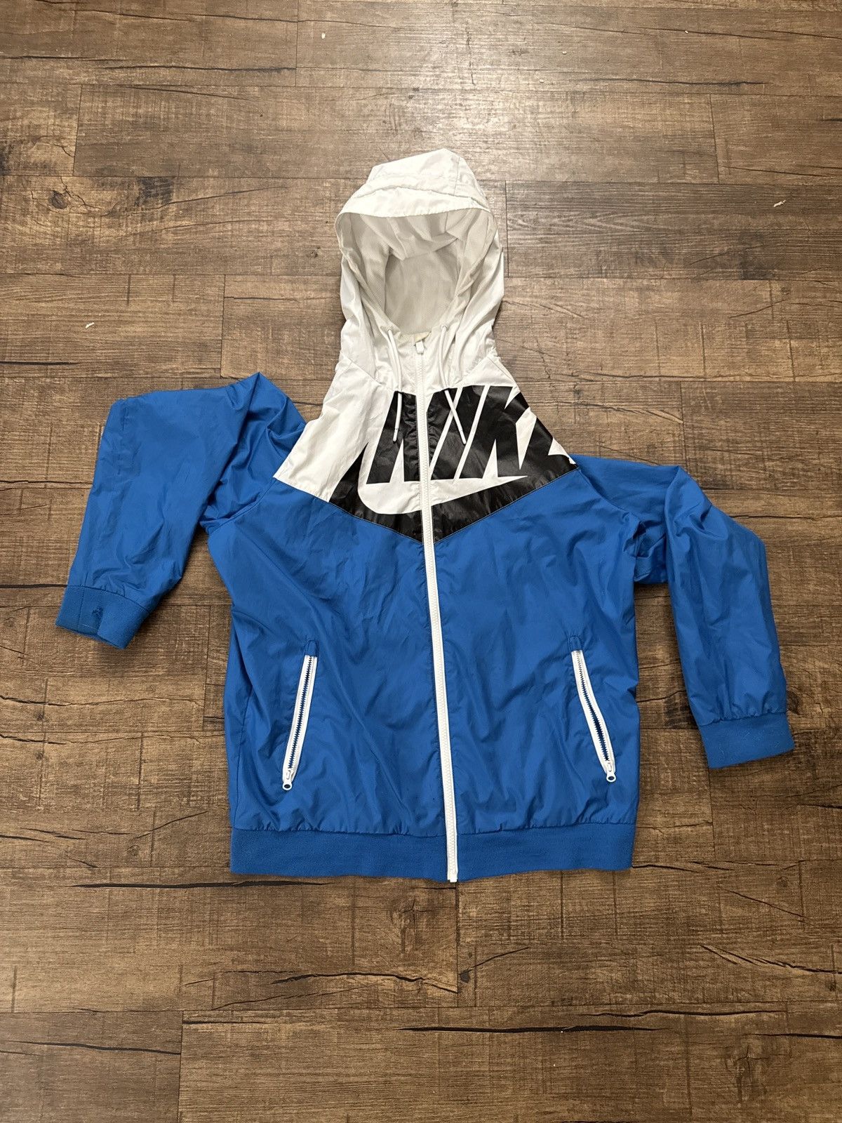 Nike BLUE/WHITE NIKE WINDBREAKER Size US M / EU 48-50 / 2 - 2 Thumbnail