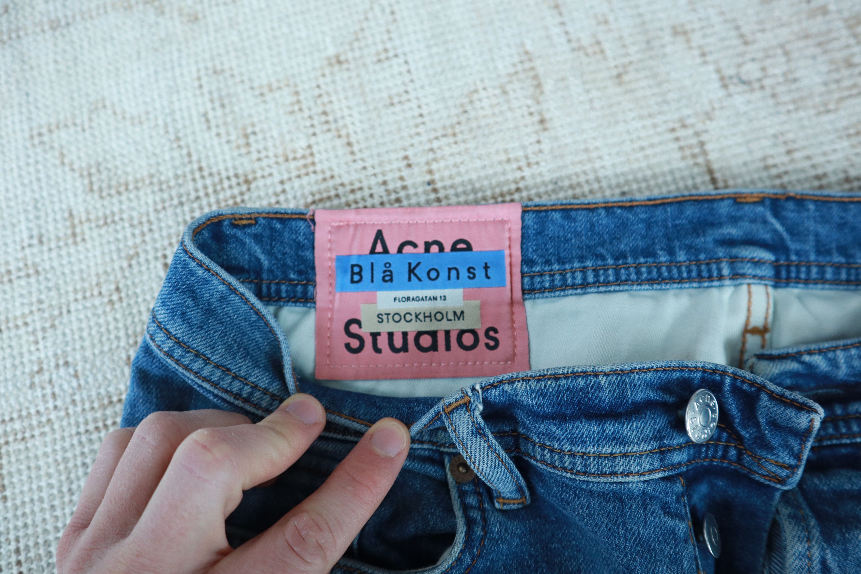 Acne Studios Acne River Mid Blue Jeans Size US 31 - 11 Thumbnail