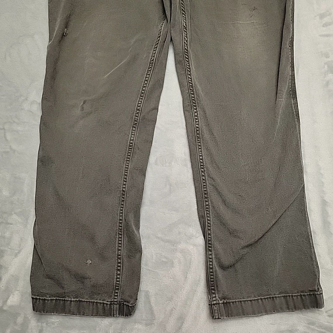 Carhartt Carhartt Pants Mens 34x30 Gray Canvas Relaxed Fit Cargo Work Wear 102291 Mens Size US 34 / EU 50 - 2 Thumbnail