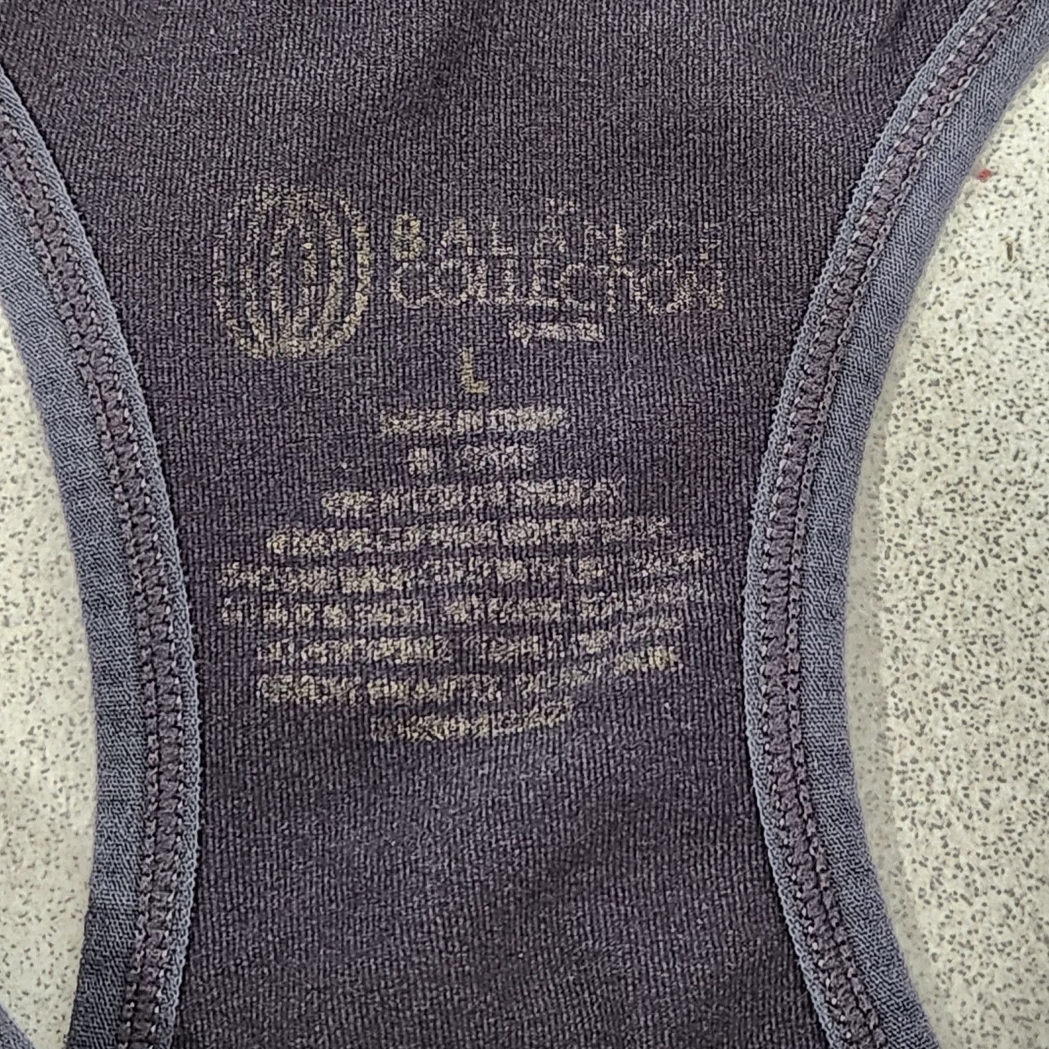 Other Balance Collection Gray Blue Floral Racerback Top Large Size L / US 10 / IT 46 - 4 Thumbnail