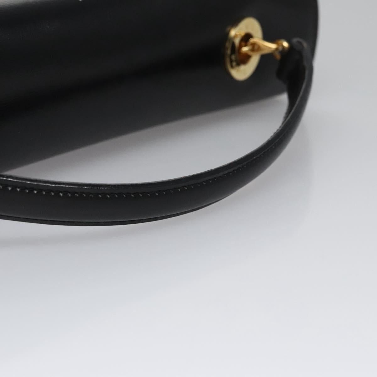 Celine CELINE Hand Bag Leather Black Gold Size ONE SIZE - 7 Thumbnail