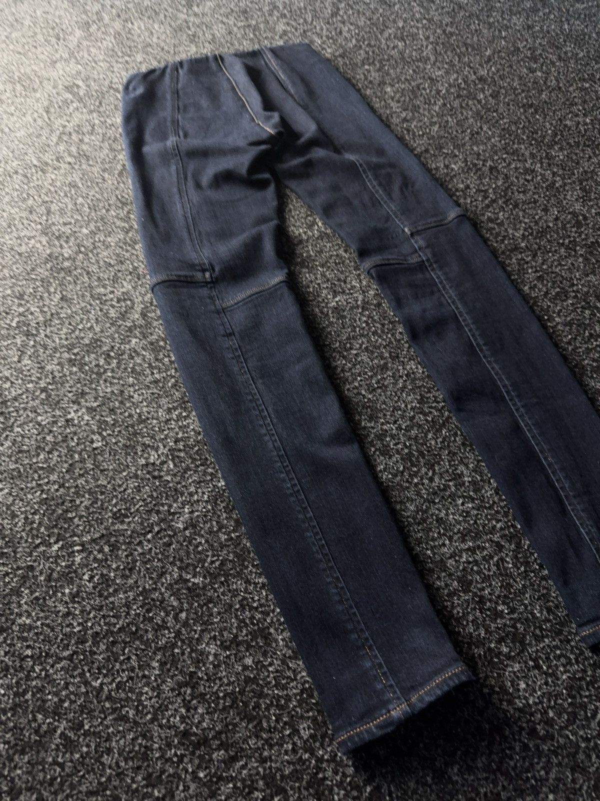 Polo Ralph Lauren × Vintage Ralph Lauren Moto Panel Leggings Jeans Stretch Zip Hem Size 27" / US 4 / IT 40 - 9 Thumbnail