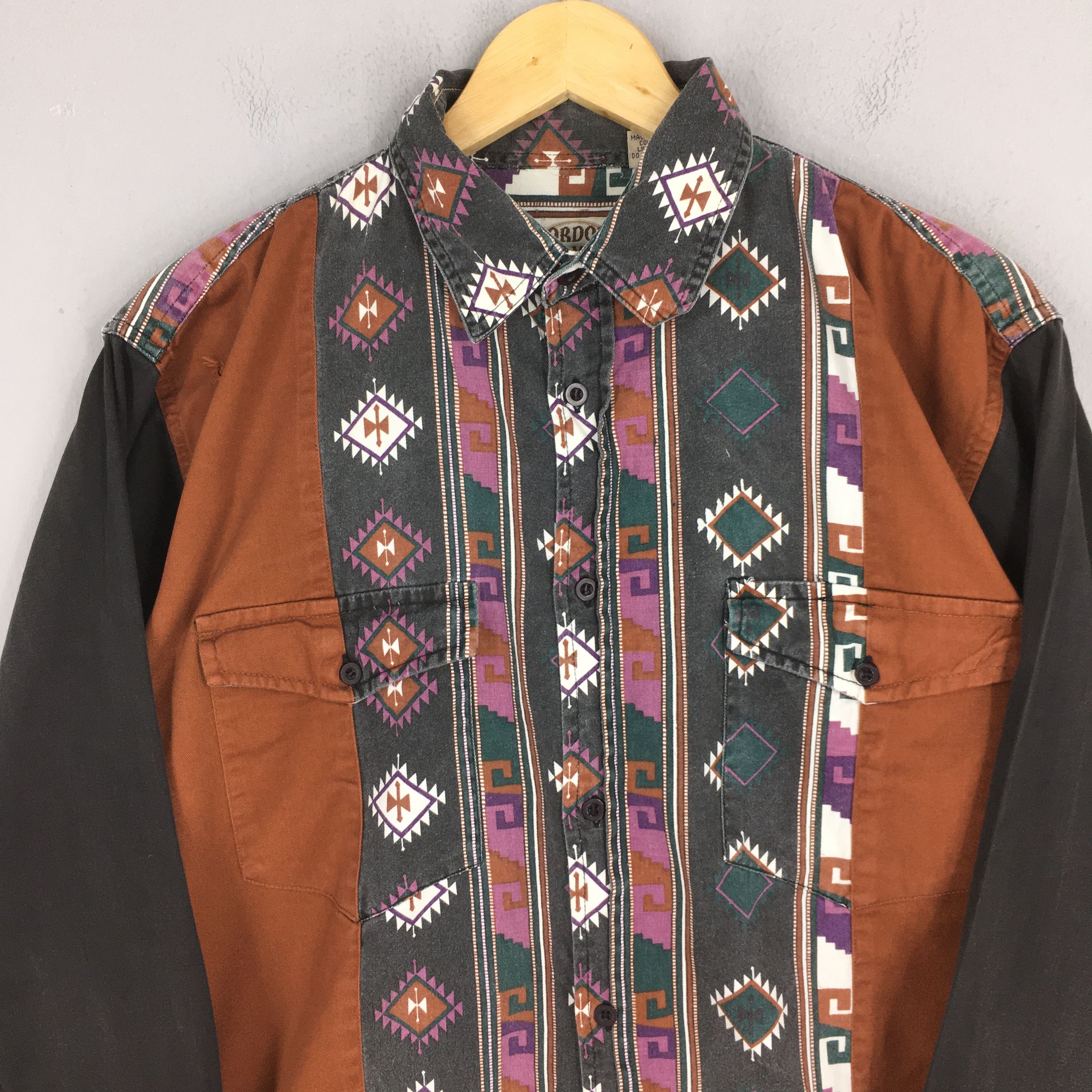Vintage Vintage 1980's Gordon James Aztec Navajo Pattern Medium Size US M / EU 48-50 / 2 - 2 Thumbnail