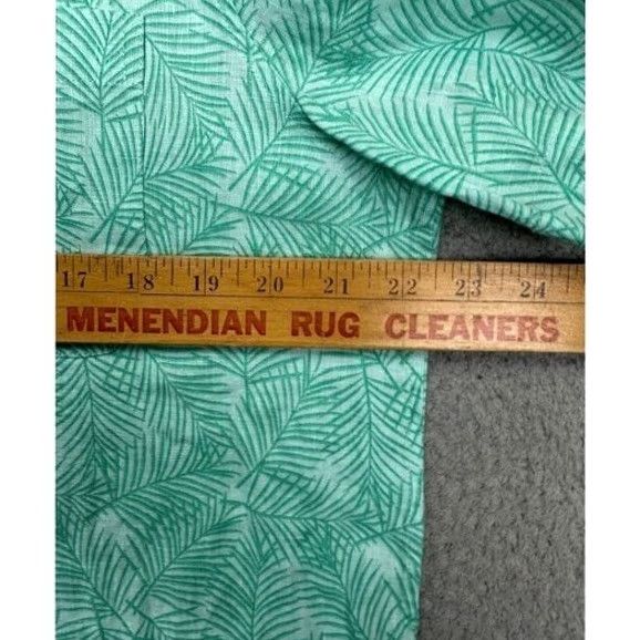 Vineyard Vines Vineyard Vines Linen Hawaiian Shirt Men's Medium Green Floral Button-Up Short Sleeve NEW Size US M / EU 48-50 / 2 - 6 Thumbnail