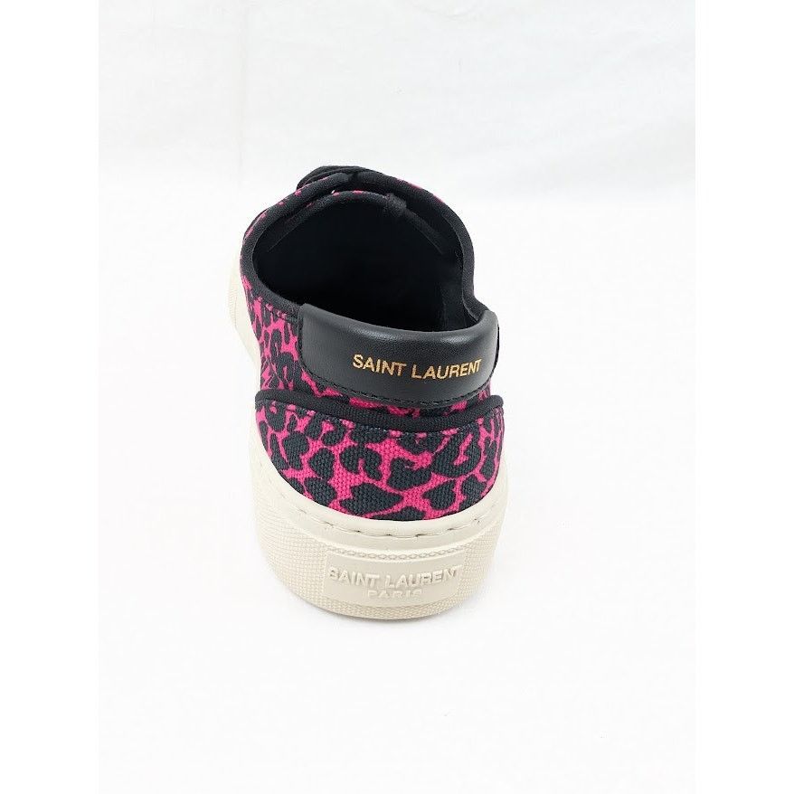Saint Laurent Paris o1rshd1 Women's Venice Low Top SL Sneakers in Fuxia Nero Size US 10 / IT 40 - 11 Thumbnail