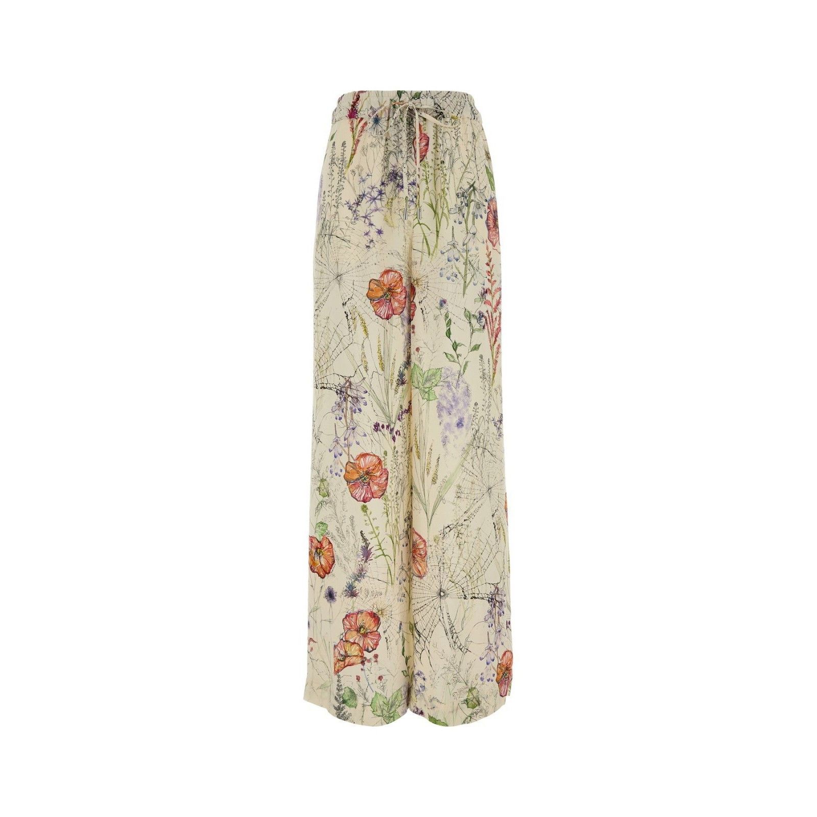 Alexander McQueen ALEXANDER MCQUEEN Multicolor Printed Crepe Pyjamas Pant New Size 30" / US 8 / IT 44 - 1 Thumbnail
