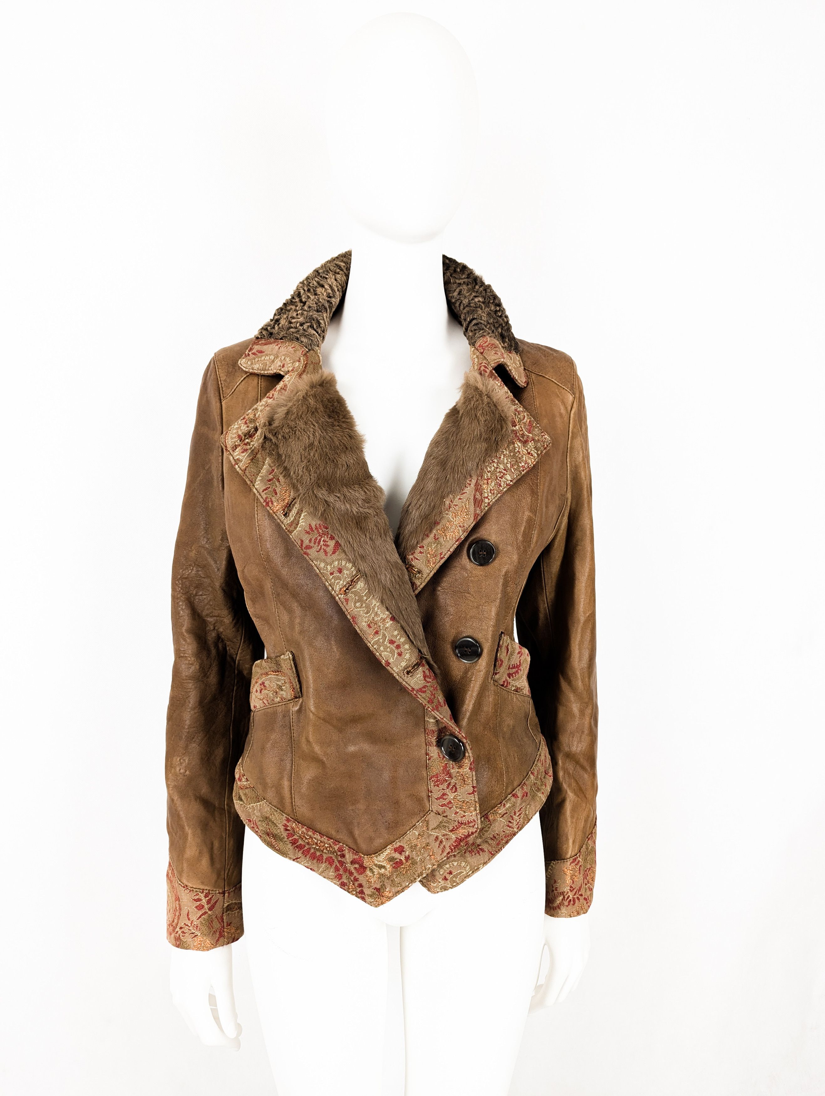 Etro Etro leather jacket with lapin inside Size M / US 6-8 / IT 42-44 - 1 Thumbnail
