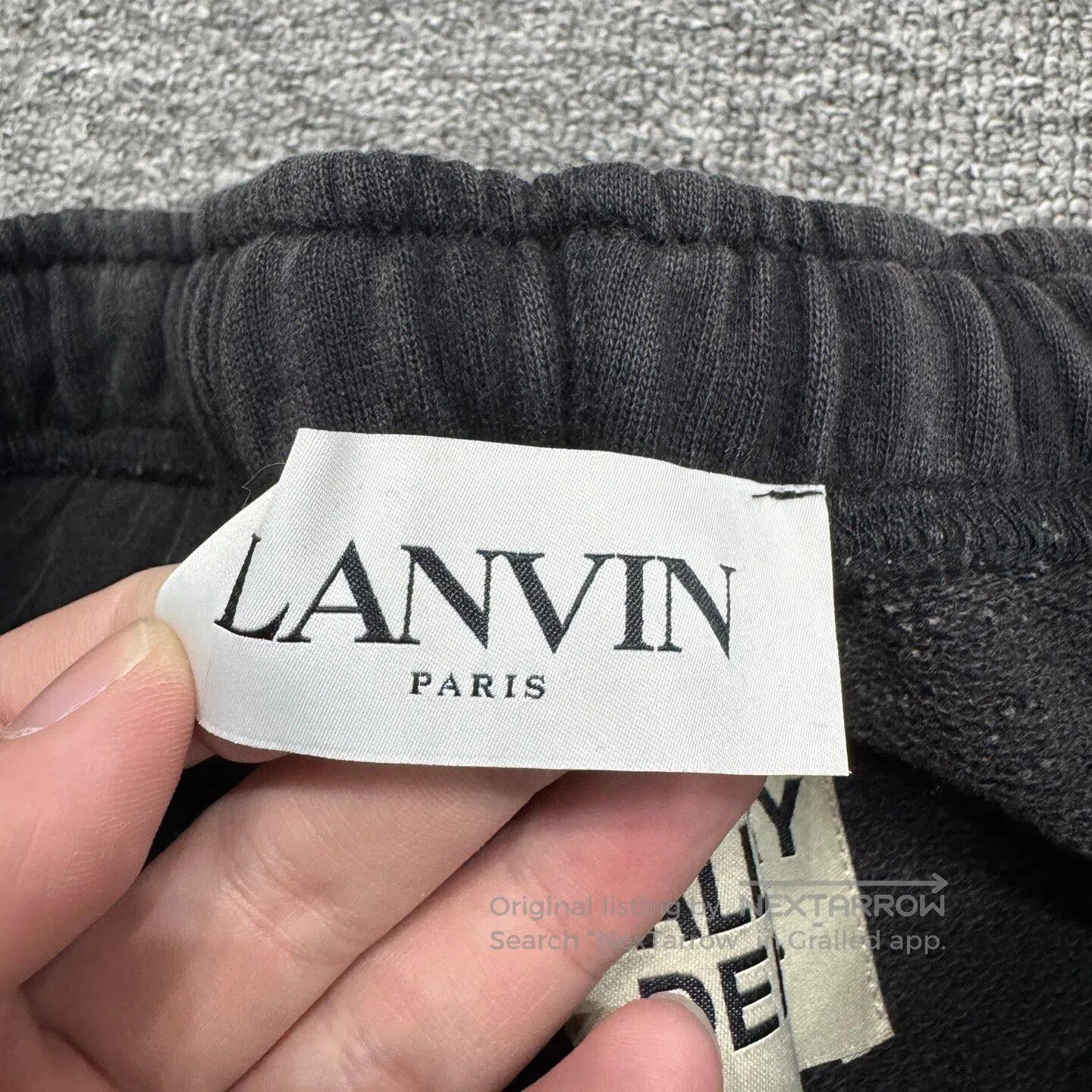 Lanvin Lanvin sizeL Painted spray-painted ankle-binding sport pant Size US 32 / EU 48 - 3 Thumbnail