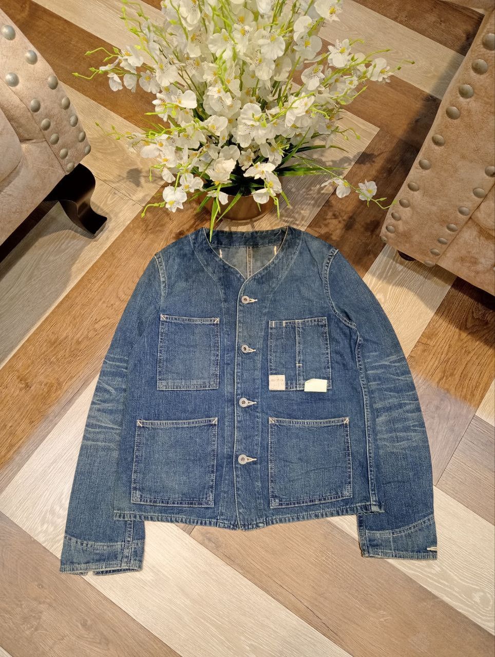 Japanese Brand HEADLIGHT JAPAN BEAMS DENIM JACKET - BOYS Size US XS / EU 42 / 0 - 2 Thumbnail