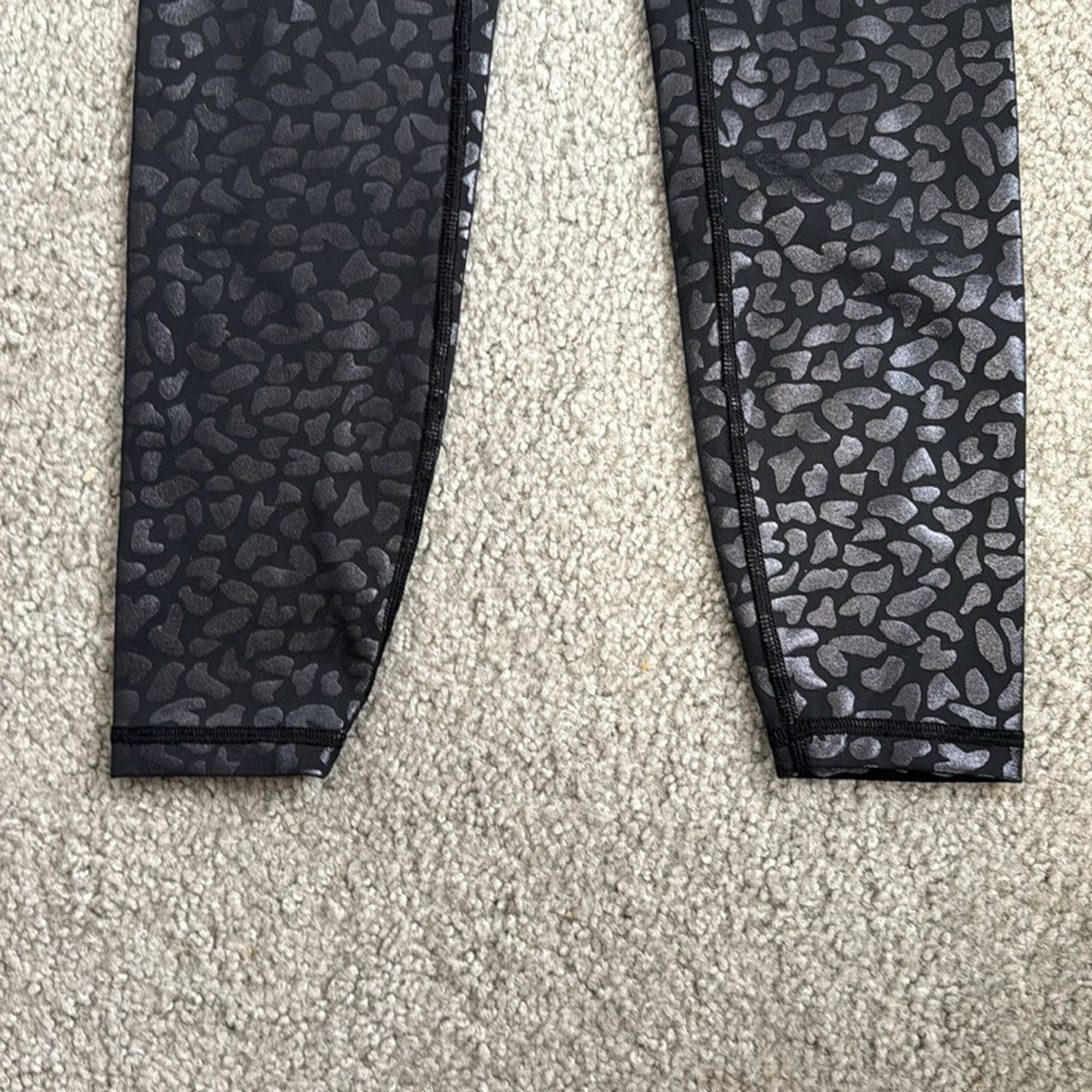 Other IVL Collective Chi Chi leggings black on black leopard print Size 26" / US 2 / IT 38 - 5 Thumbnail