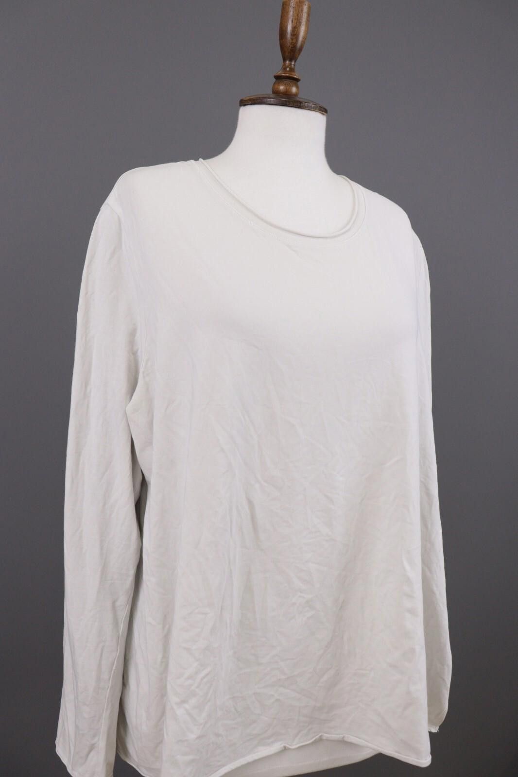 Oscar De La Renta Oska White Lightweight Summer Top Shirt Size 5 / 2XL Size XXL / US 16-18 / IT 52-54 - 5 Thumbnail