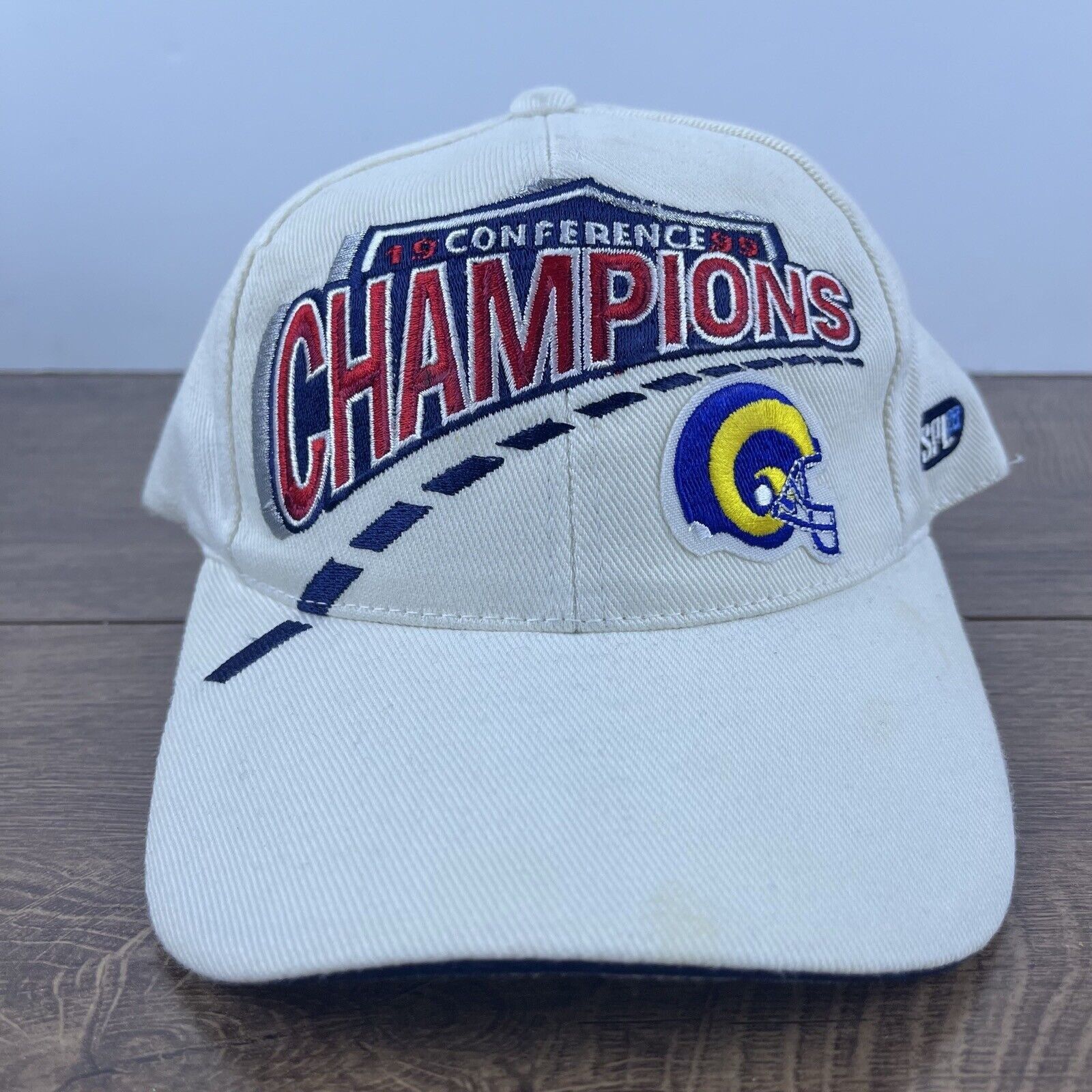 Other 1999 St Louis Rams Champions Hat White Cap Hat Adjustable Ha Size ONE SIZE - 1 Thumbnail