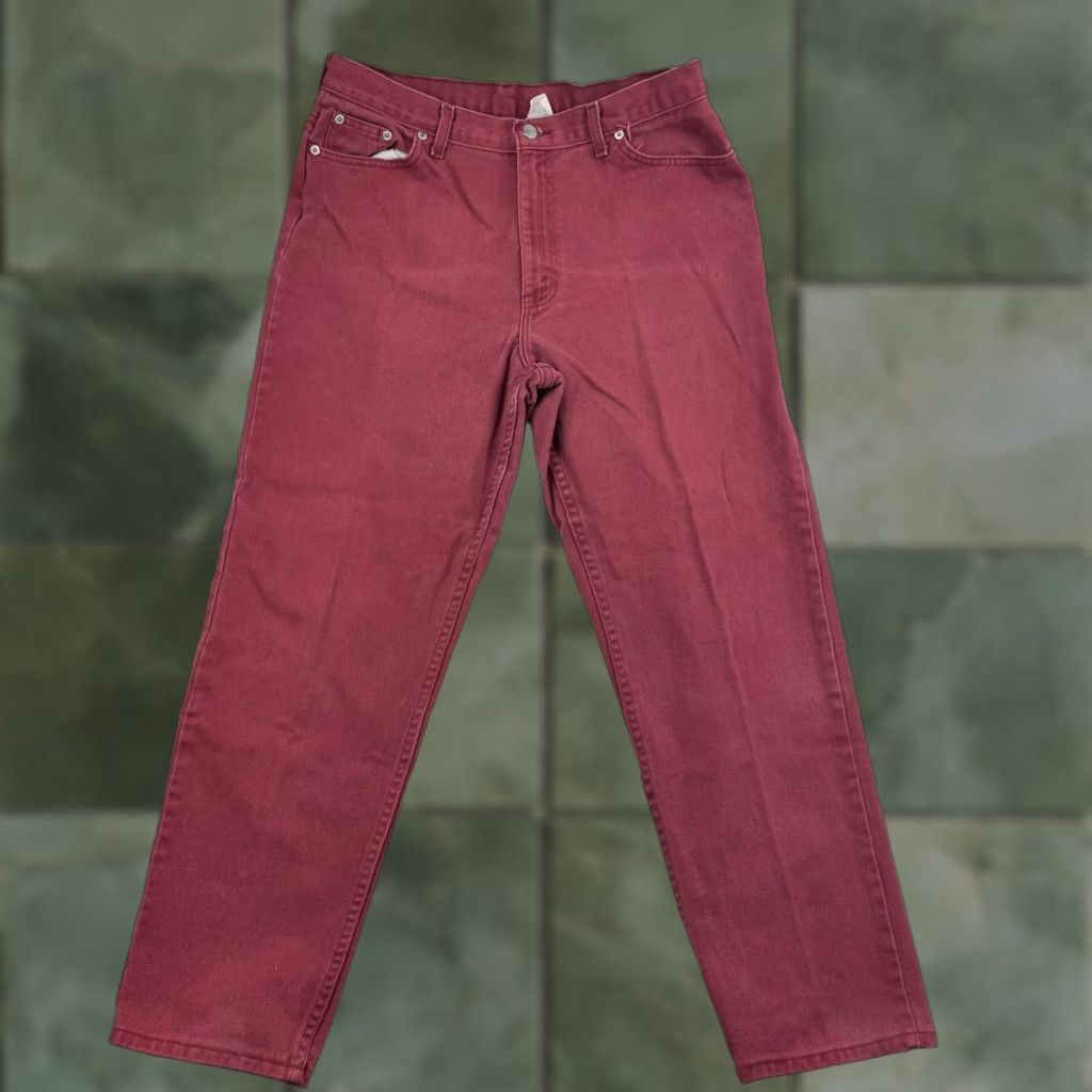 Faded Glory VINTAGE Faded Glory Jeans Womens 14 Petite Red Classic Y2K 90s Straight Leg Size 36" / US 14 / IT 50 - 1 Thumbnail