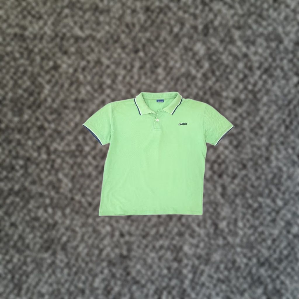 Asics ASICS Womens Polo Shirt UK 10 Small Green Cotton Size S / US 4 / IT 40 - 1 Thumbnail
