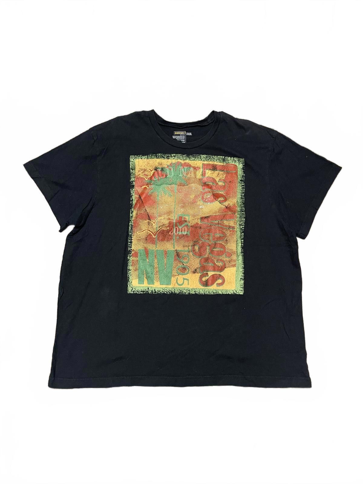 Designer Royal 2010 Old Navy Black & Multi Las Vegas NV XXXL T-Shirt Size US XXL / EU 58 / 5 - 1 Thumbnail