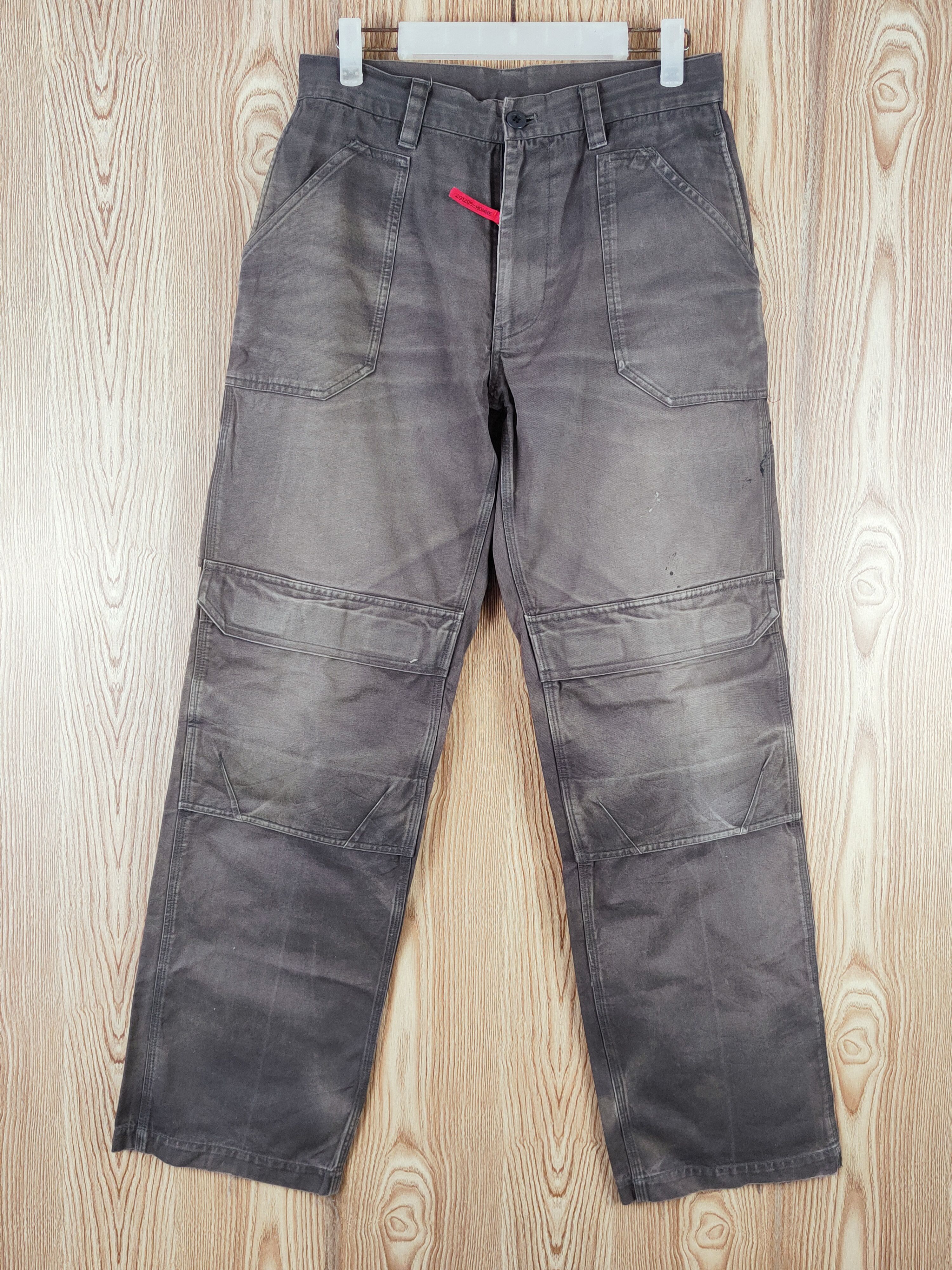 291295=Homme 291295 Homme Brown Faded Multipocket Cargo Pants #W010 Size US 29 - 1 Thumbnail