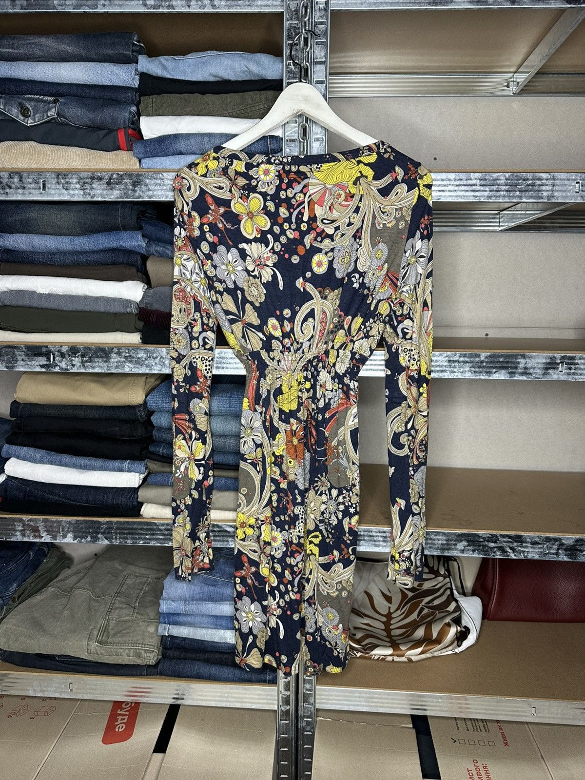 Miss Sixty Miss Sixty Floral Print Stretch Dress Size M Long Sleeve Size M / US 6-8 / IT 42-44 - 2 Thumbnail