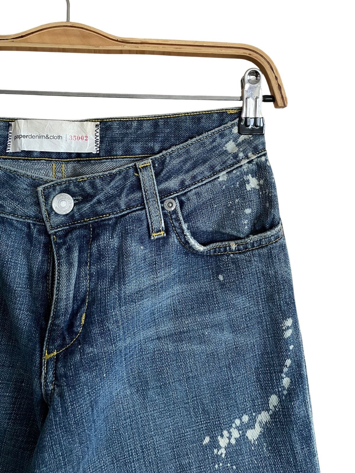 Paper Denim & Cloth Vintage Brand Paper Denim Painting Flared Jeans 2000s Size US 26 / EU 42 - 10 Thumbnail