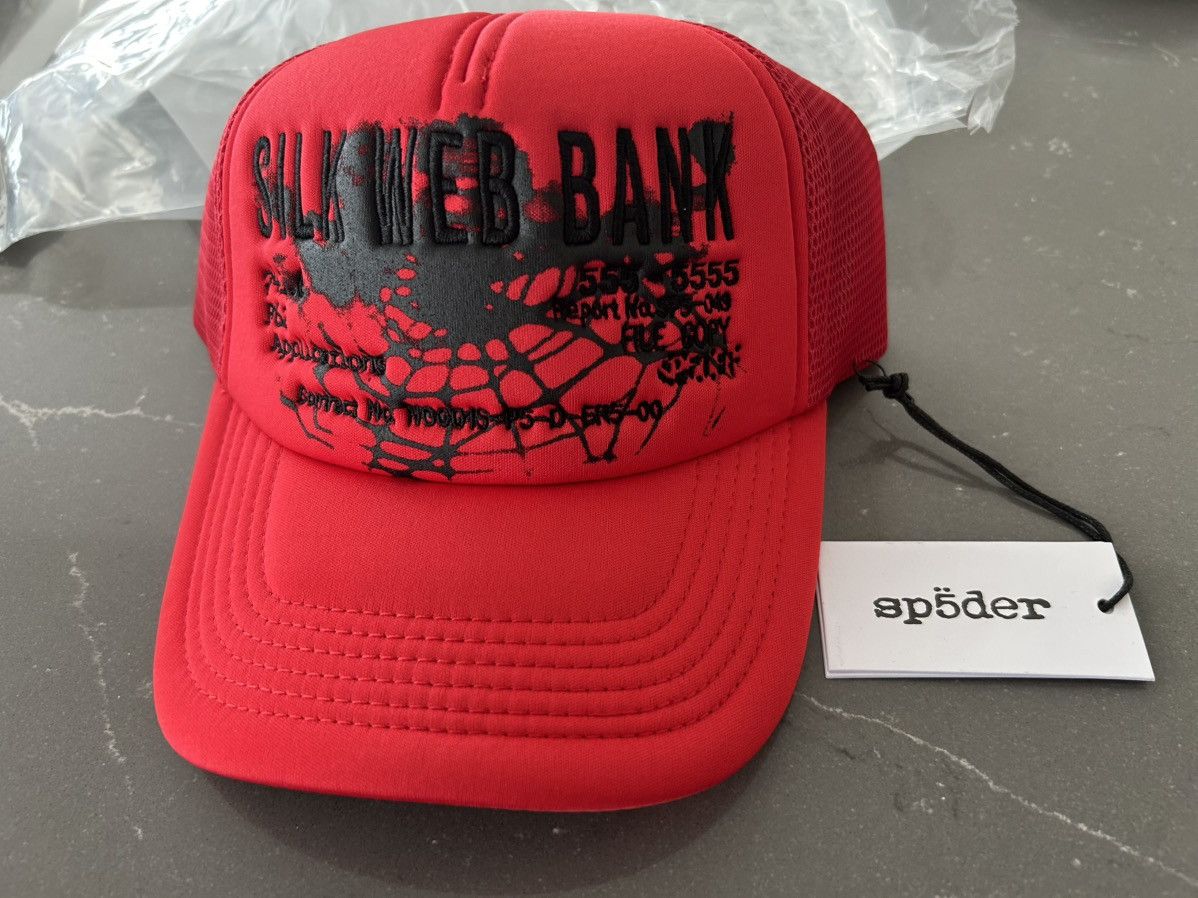 Sp5der SP5DER Silk Web Bank Trucker Hat Size ONE SIZE - 6 Thumbnail