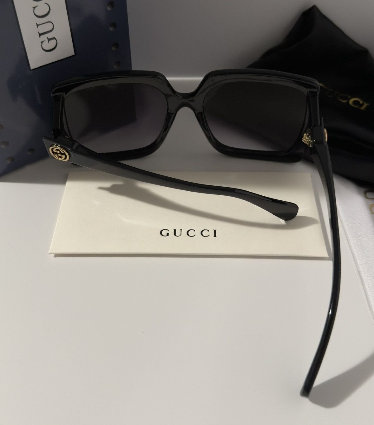Gucci Gucci GG0876SA Oversized Square Sunglasses Black Size ONE SIZE - 8 Thumbnail