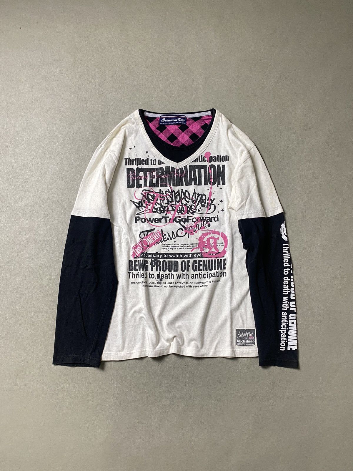 If Six Was Nine × Japanese Brand × Le Grande Bleu (L.G.B.) Beaumont Carr Poem Doublelayer Longsleeve Size US L / EU 52-54 / 3 - 1 Thumbnail
