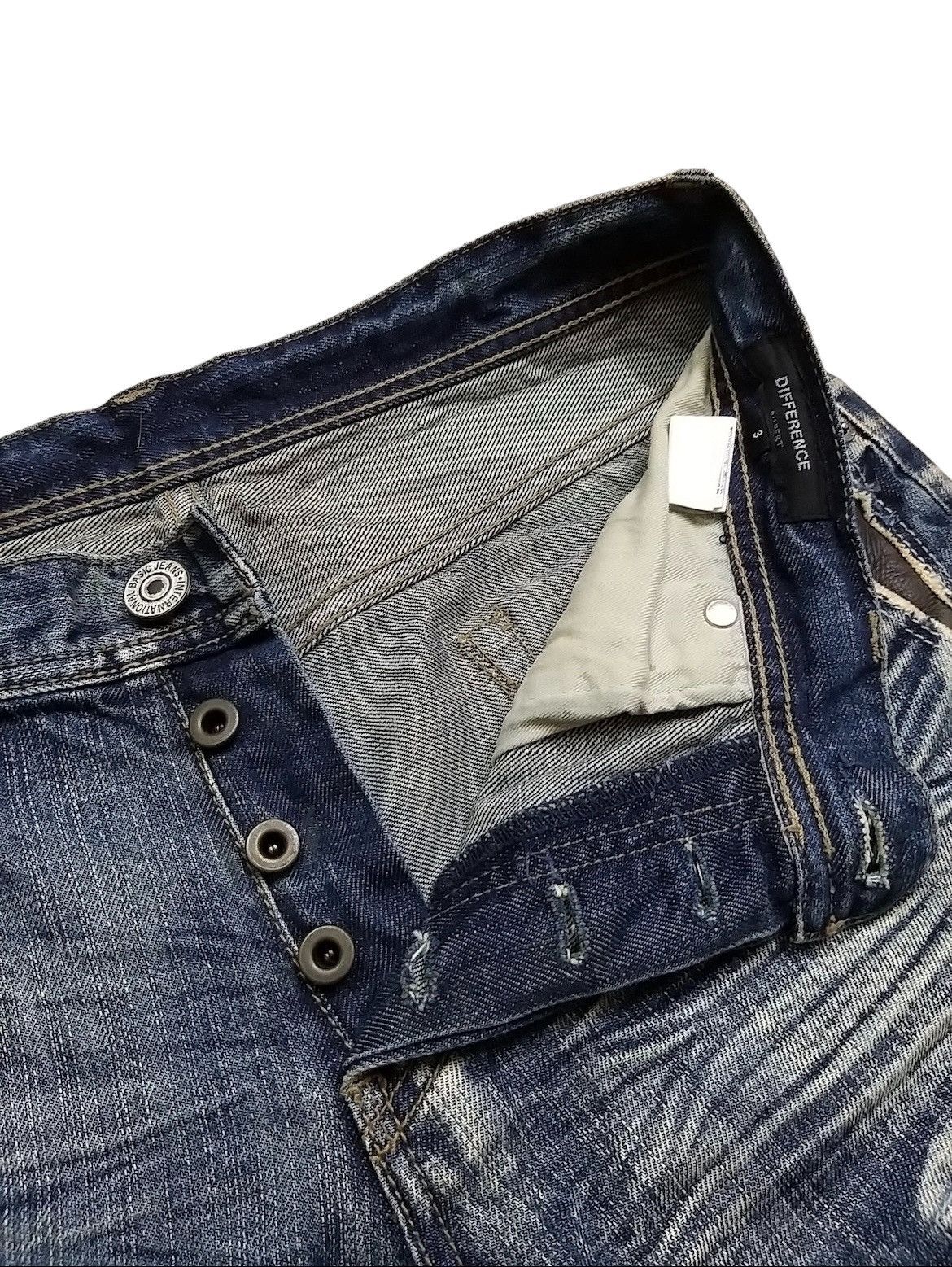 Japanese Brand SICK🔥JAPANESE DENIM DIFFERENCE RUPERT DISTRESSED JEAN Size US 32 / EU 48 - 5 Thumbnail