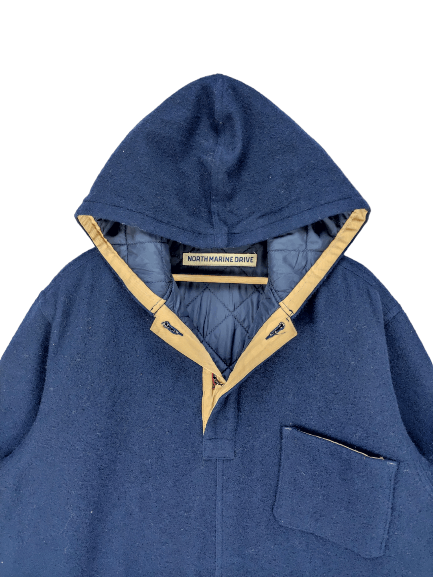 Japanese Brand Steals🔥Vintage Wool Sweater Jacket by North Marine Drive Size US L / EU 52-54 / 3 - 7 Thumbnail