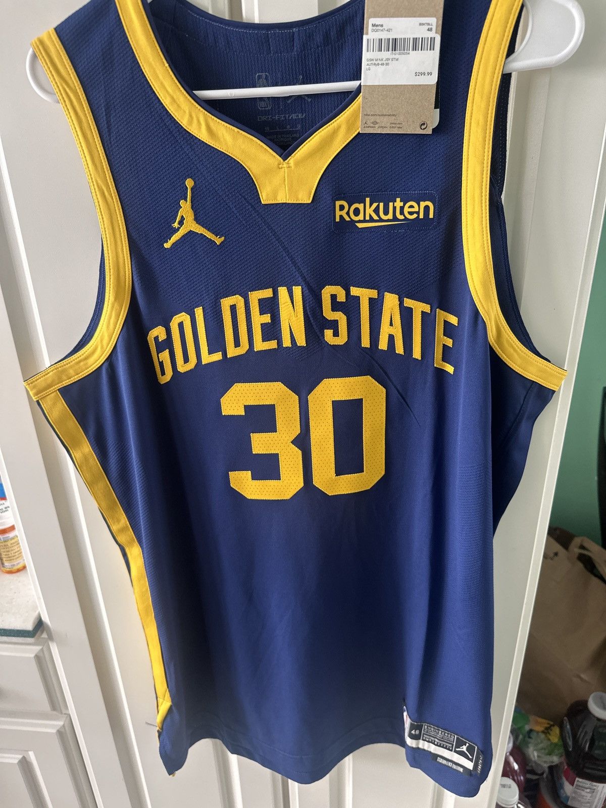 Jordan Brand Warriors Stephen Curry Statement Edition Jersey Sz Small Size US L / EU 52-54 / 3 - 1 Thumbnail