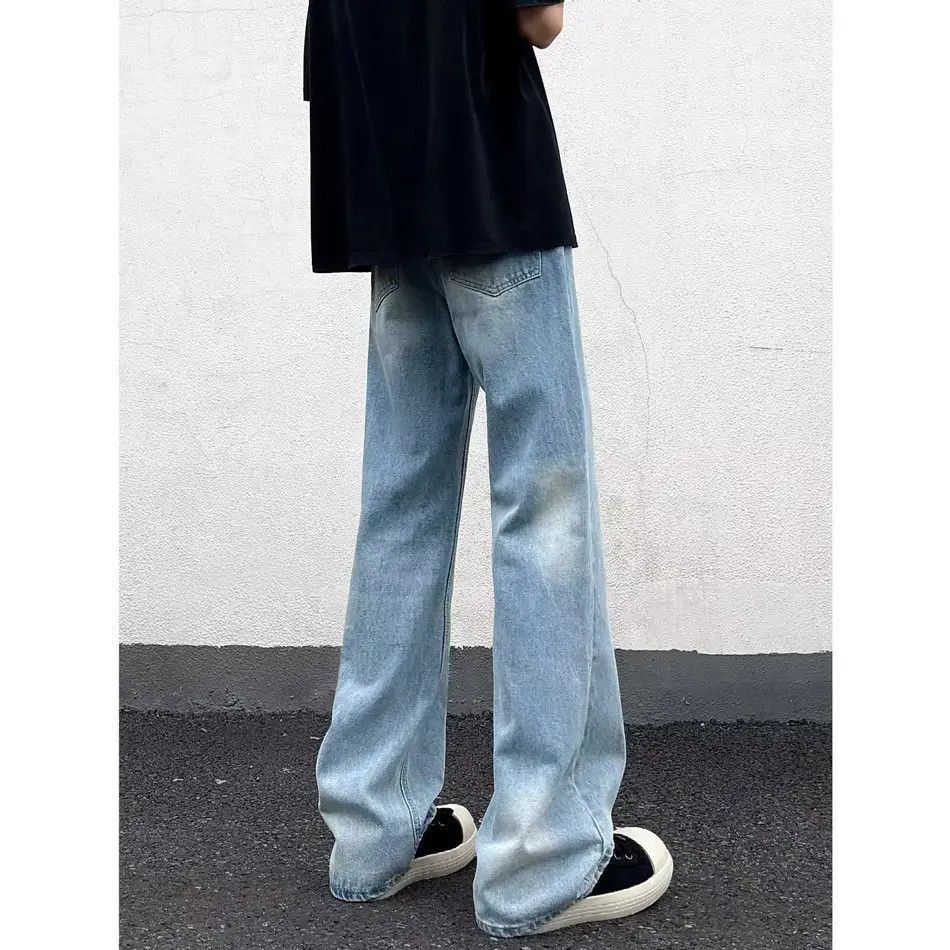 Japanese Brand Retro loose casual micro flared jeans Size US 32 / EU 48 - 4 Thumbnail