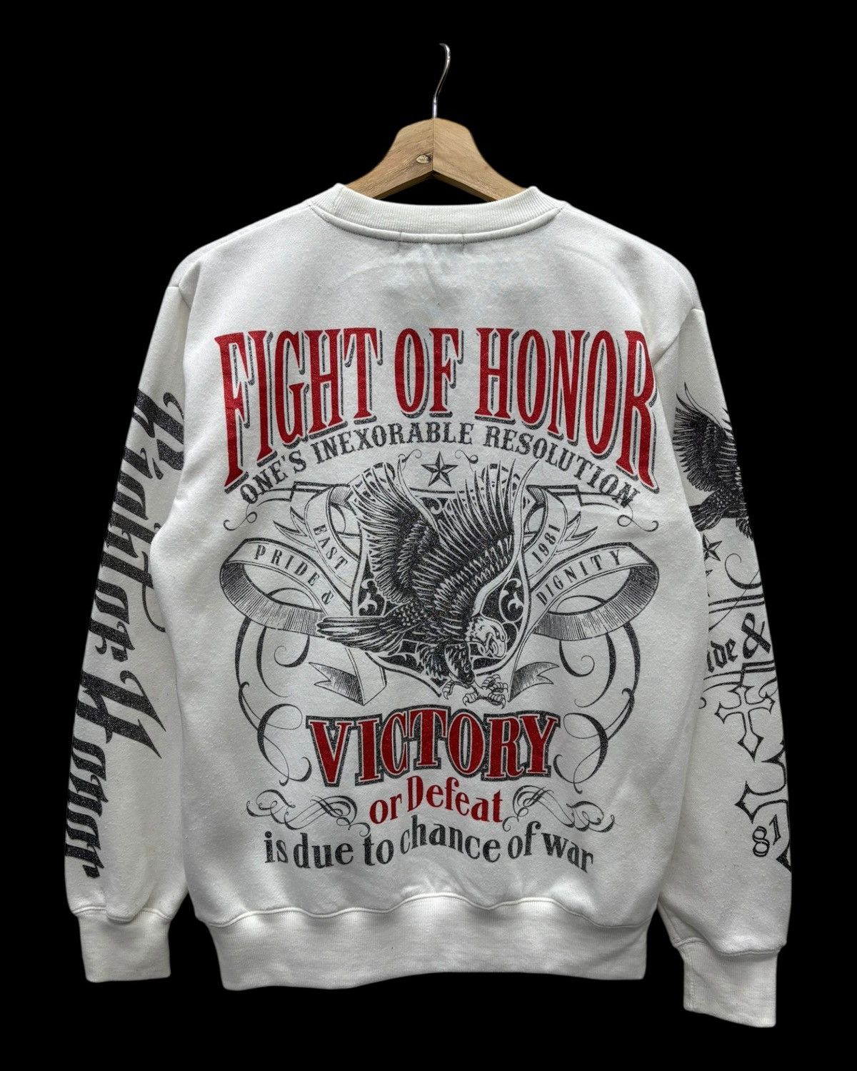 Tedman RARE🔥FIGHT OF HONOR TEDMAN STYLE JAPANESE SWEATSHIRT Size US M / EU 48-50 / 2 - 5 Thumbnail