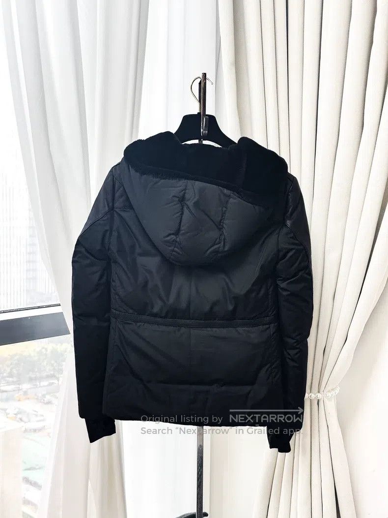 Hermes Hermes Black fur collar long-sleeve jacket top Size XXS / US 00 / IT 34 - 6 Thumbnail