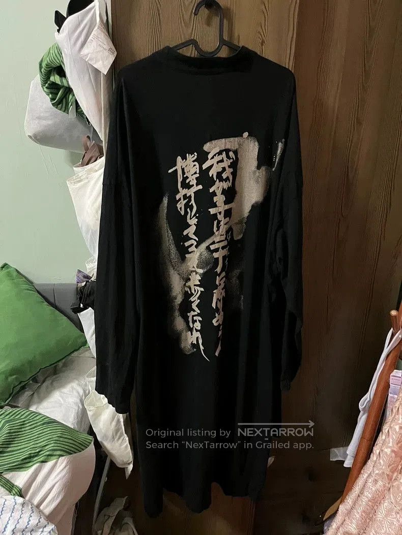 Yohji Yamamoto Yohji Yamamoto Black Long Sleeve Button Shirt Size US M / EU 48-50 / 2 - 2 Thumbnail