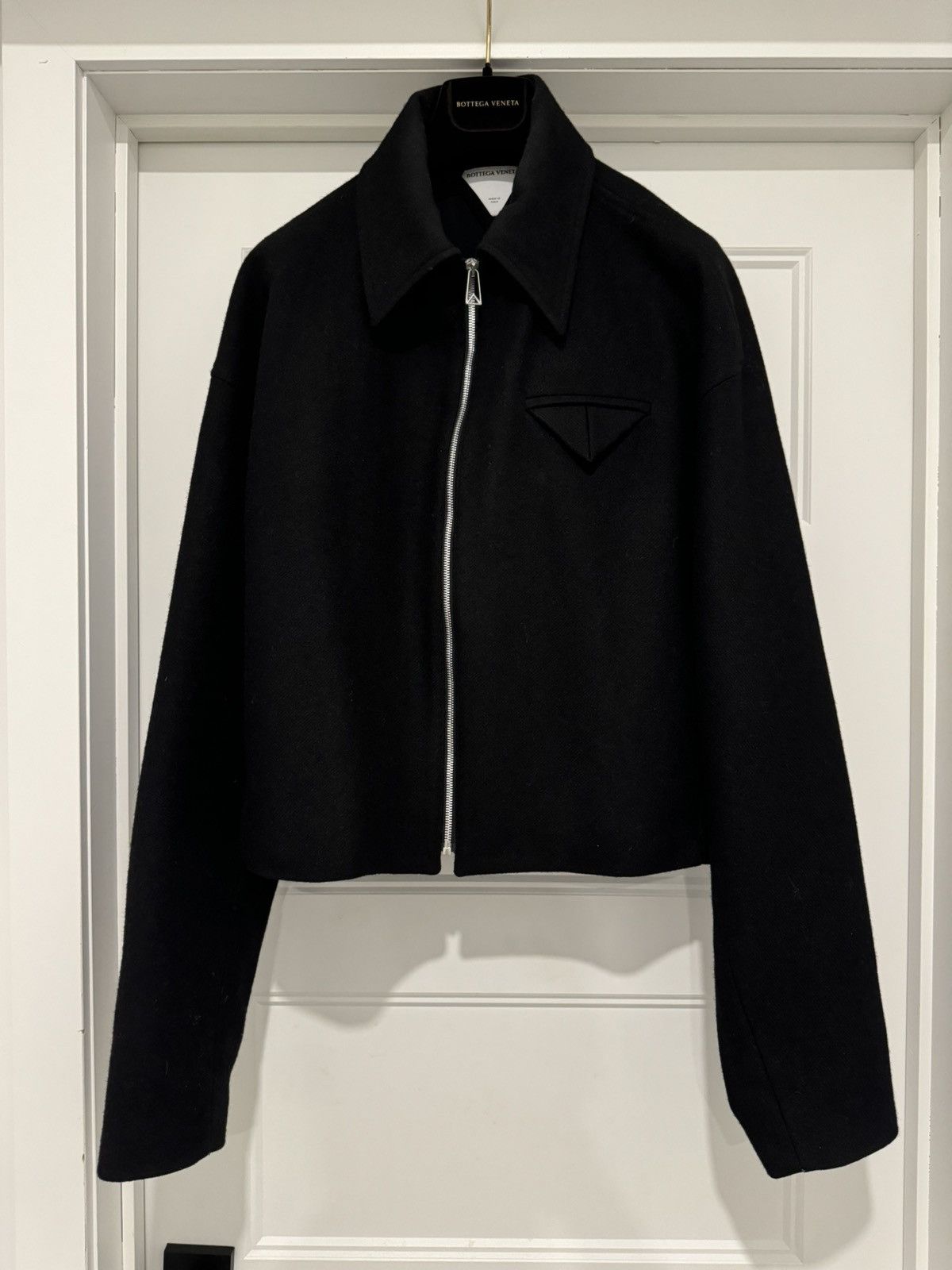 Bottega Veneta Bottega Veneta Felted Wool Cropped Jacket Size US M / EU 48-50 / 2 - 5 Thumbnail