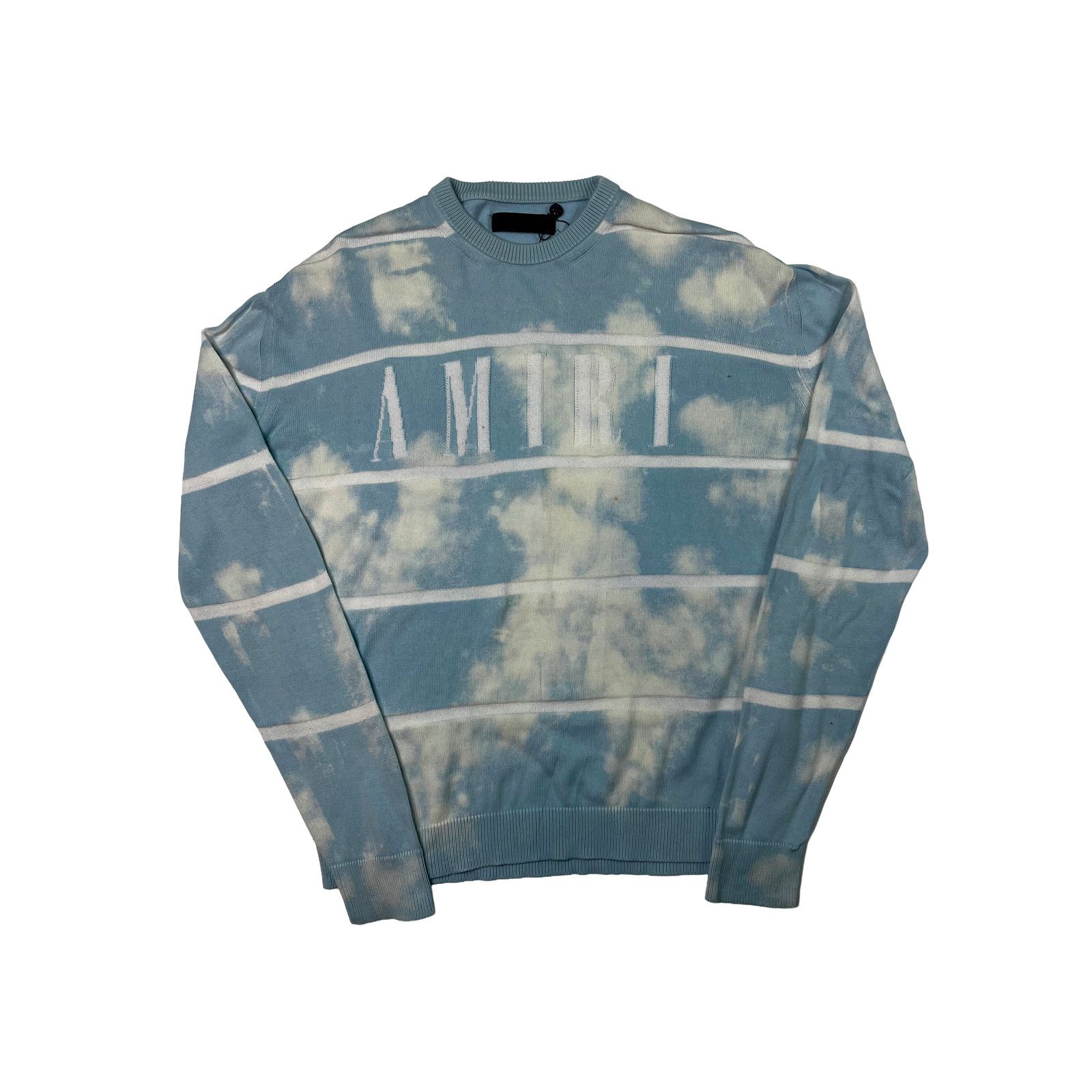 Amiri Amiri Core Logo Baby Blue & White Sweater Size US L / EU 52-54 / 3 - 1 Thumbnail