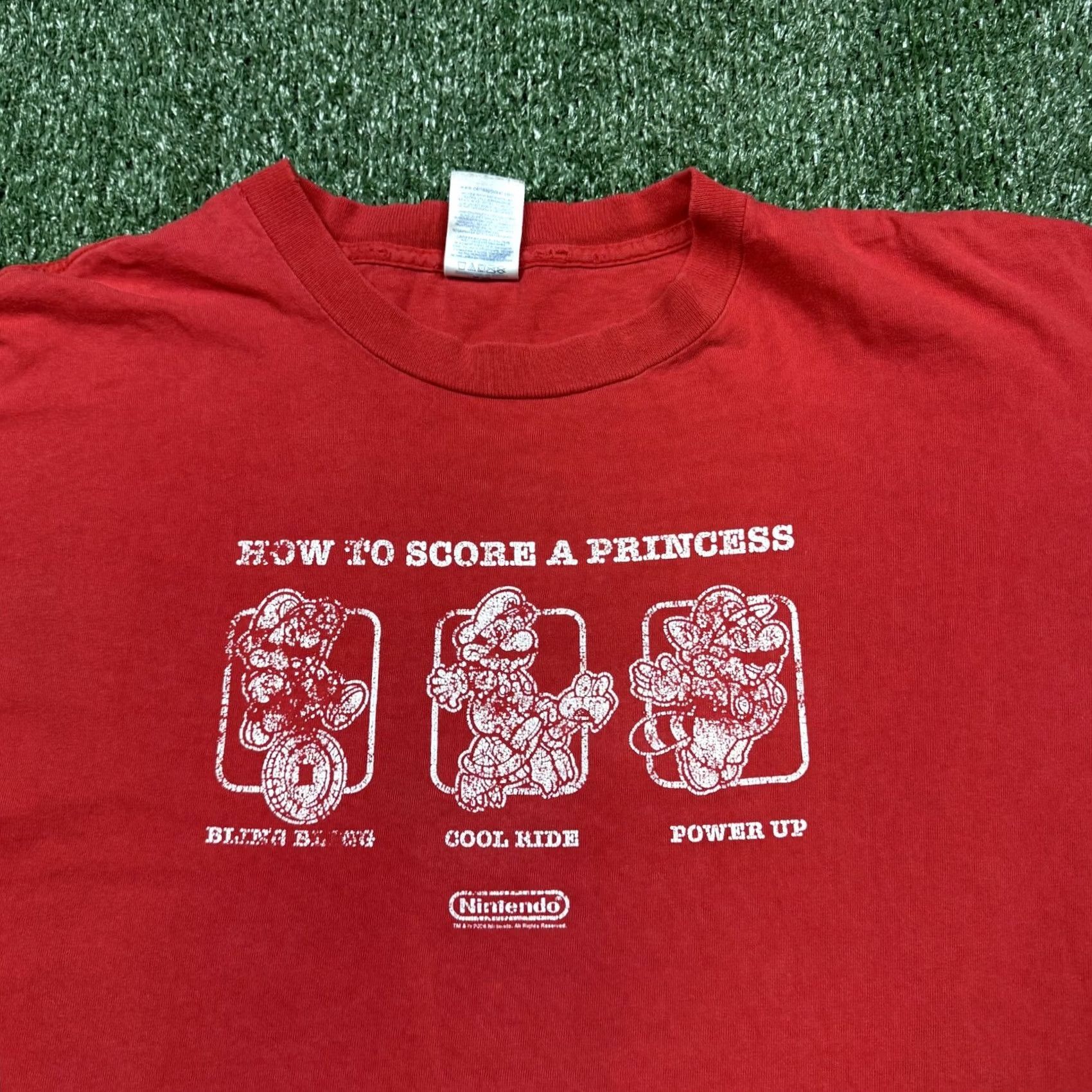 Delta VINTAGE Delta Mario Graphic T Shirt Men’s XL Red Short Sleeve Tee Size US XL / EU 56 / 4 - 5 Thumbnail