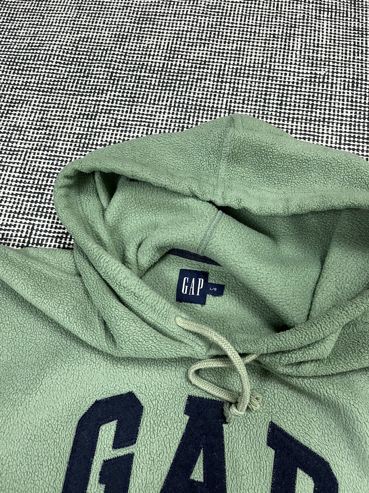 Gap × Vintage Fleece hoodie gap spellout green vintage y2k Size US L / EU 52-54 / 3 - 3 Thumbnail