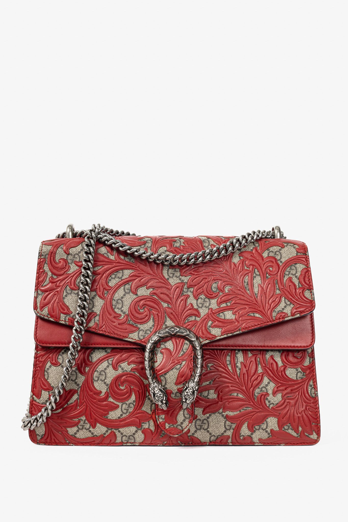 Gucci Gucci Dionysus Red Arabesque & GG Supreme Shoulder Bag Size ONE SIZE - 1 Thumbnail