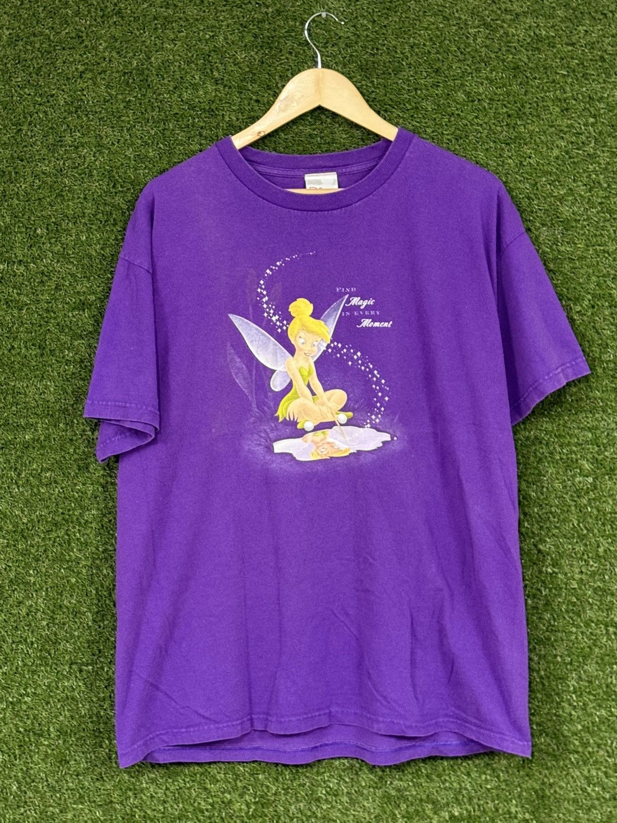 Disney Vintage Purple Walt Disney Store Tinker Bell Peter Pan Tee Size US XXL / EU 58 / 5 - 1 Thumbnail