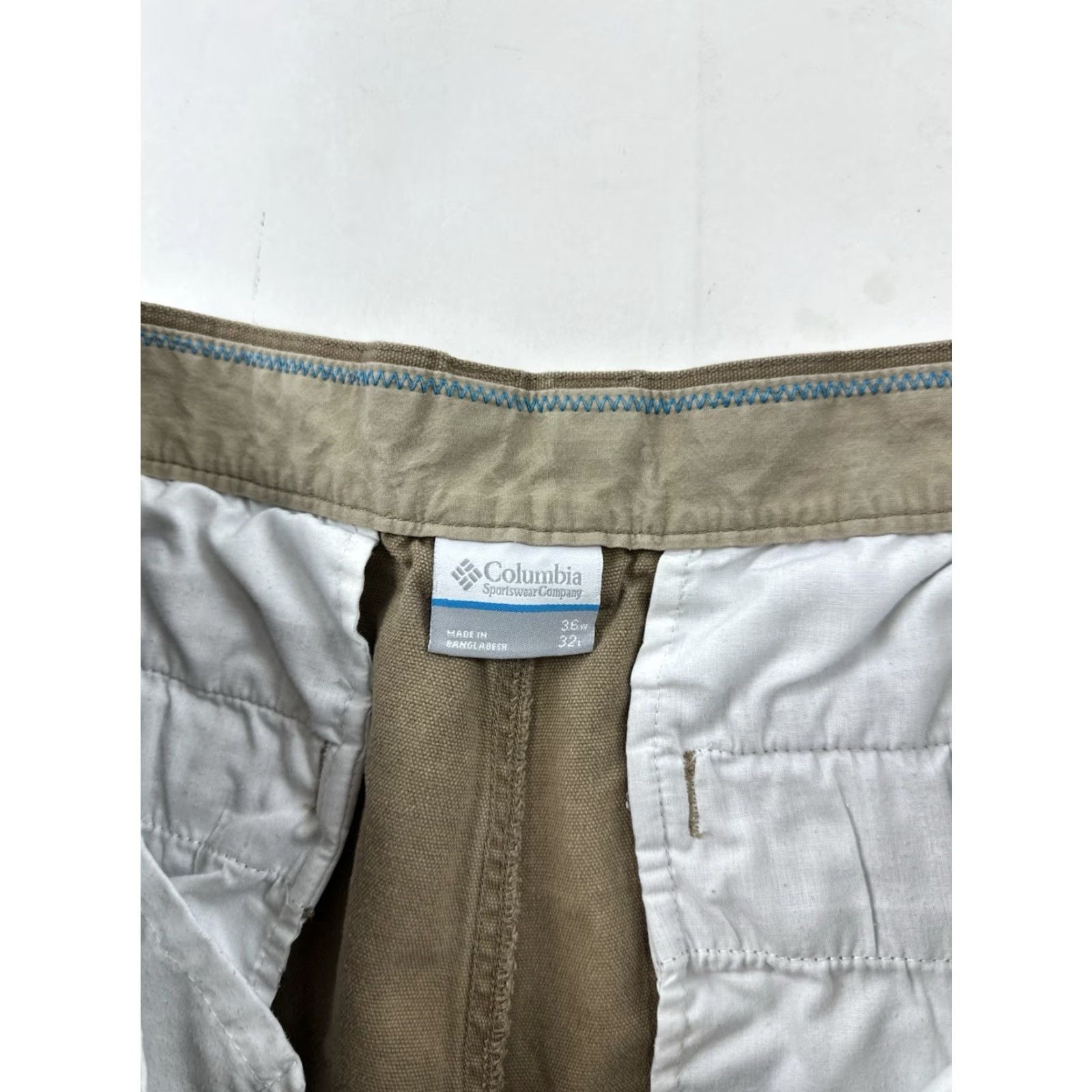 Vintage Columbia Pants Men 36x32 Khaki Carpenter Canvas Workwear Utility Pants Smoking? Size US 34 / EU 50 - 5 Thumbnail