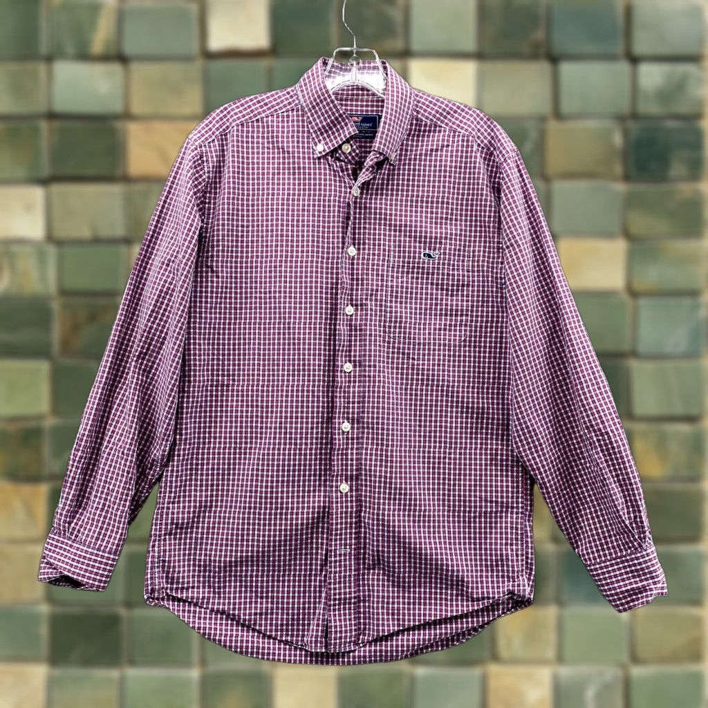 Vineyard Vines Vineyard Vines Shirt Men Small Red Plaid Classic Tucker Cotton Button Down Preppy Size US S / EU 44-46 / 1 - 1 Thumbnail