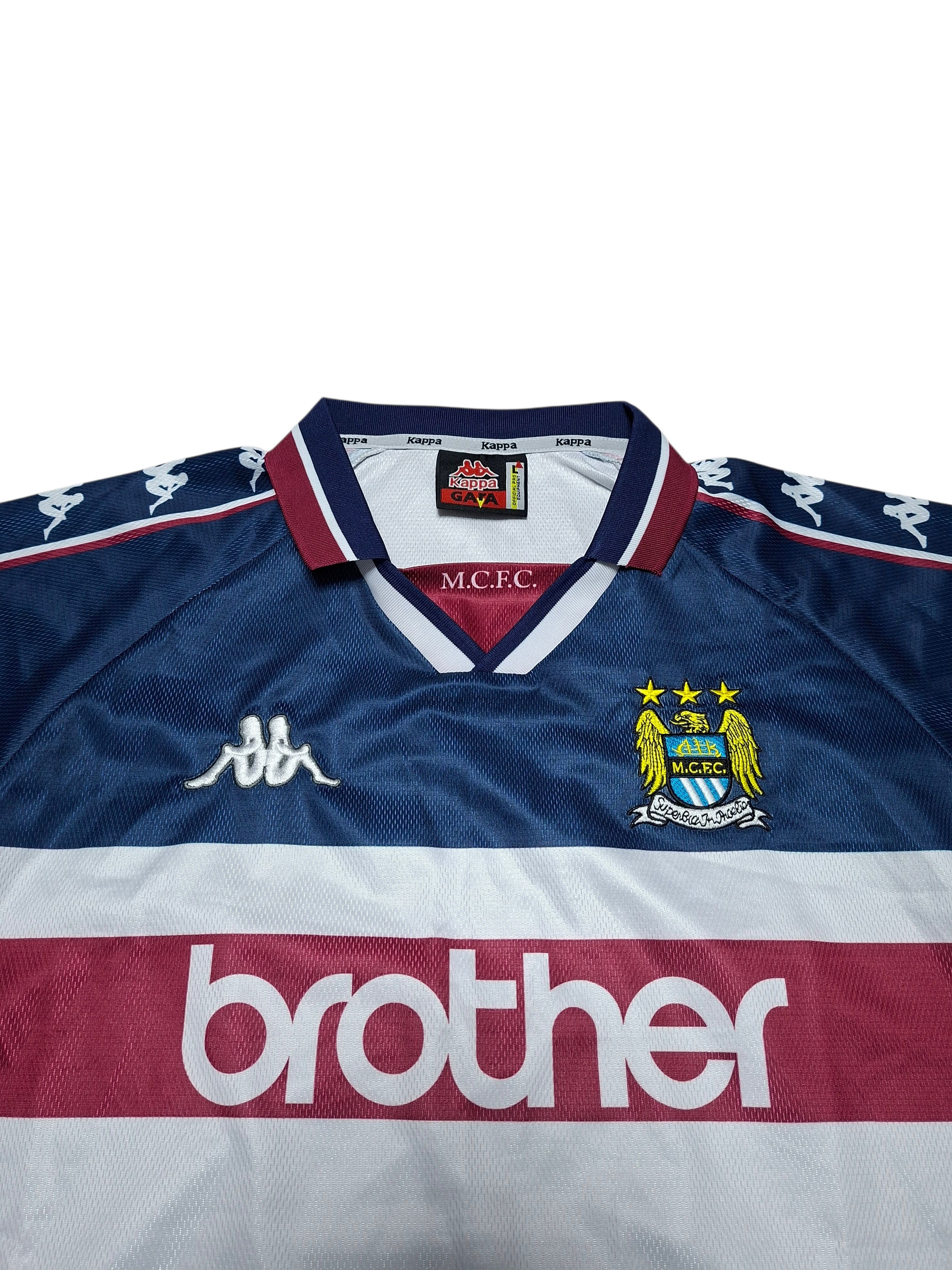 Kappa MANCHESTER CITY KAPPA VINTAGE 1997/1998 SOCCER JERSEY Size US L / EU 52-54 / 3 - 2 Thumbnail