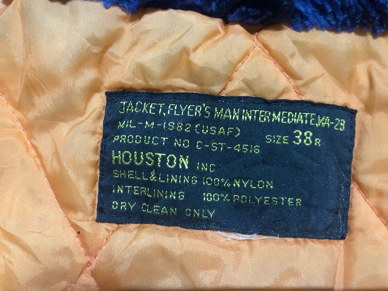 Vintage VINTAGE HOUSTON MA-2B FUR HOODED BOMBER JACKET FADED Size US M / EU 48-50 / 2 - 17 Thumbnail
